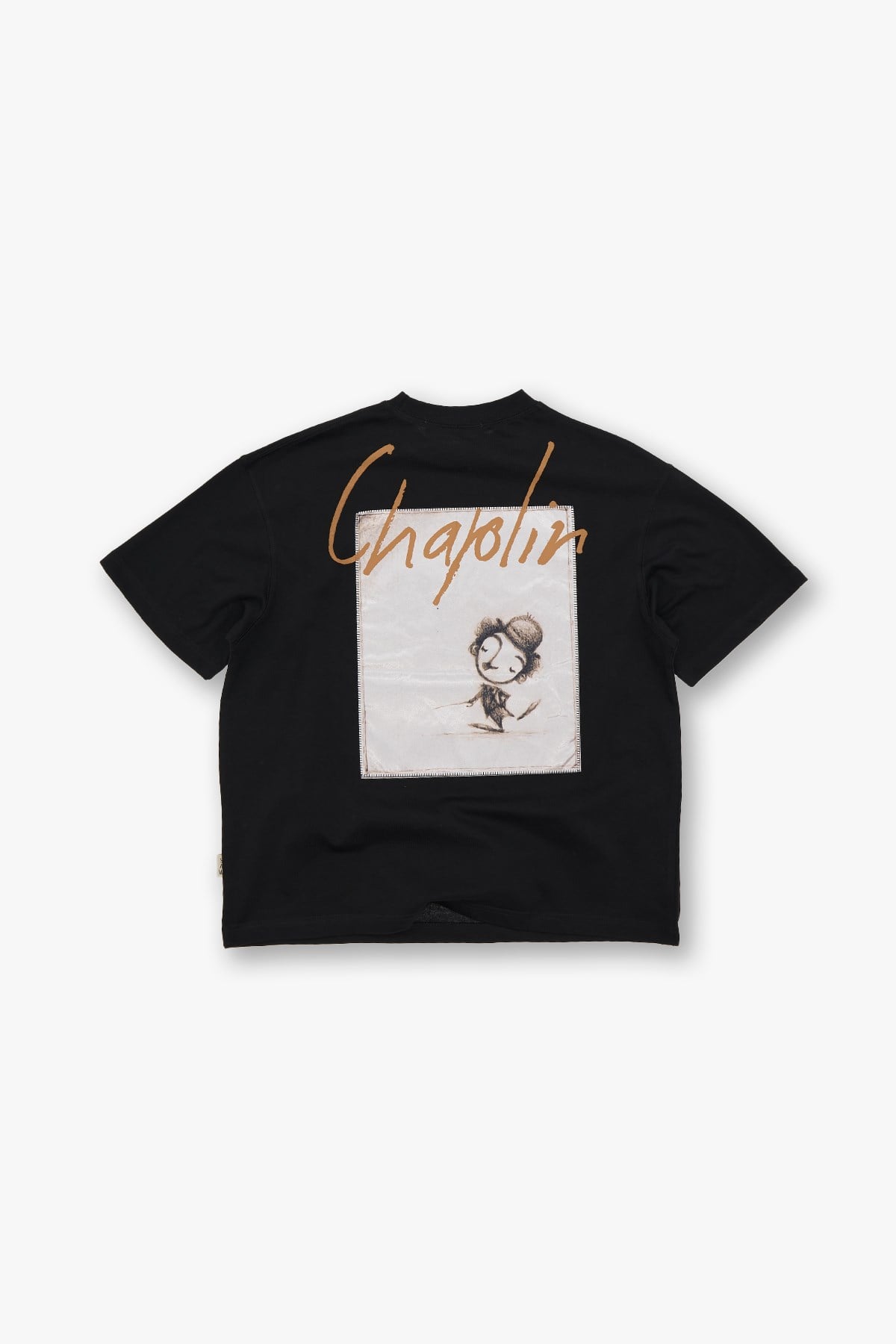 Chaplin Oversize Tişört Erkek Siyah