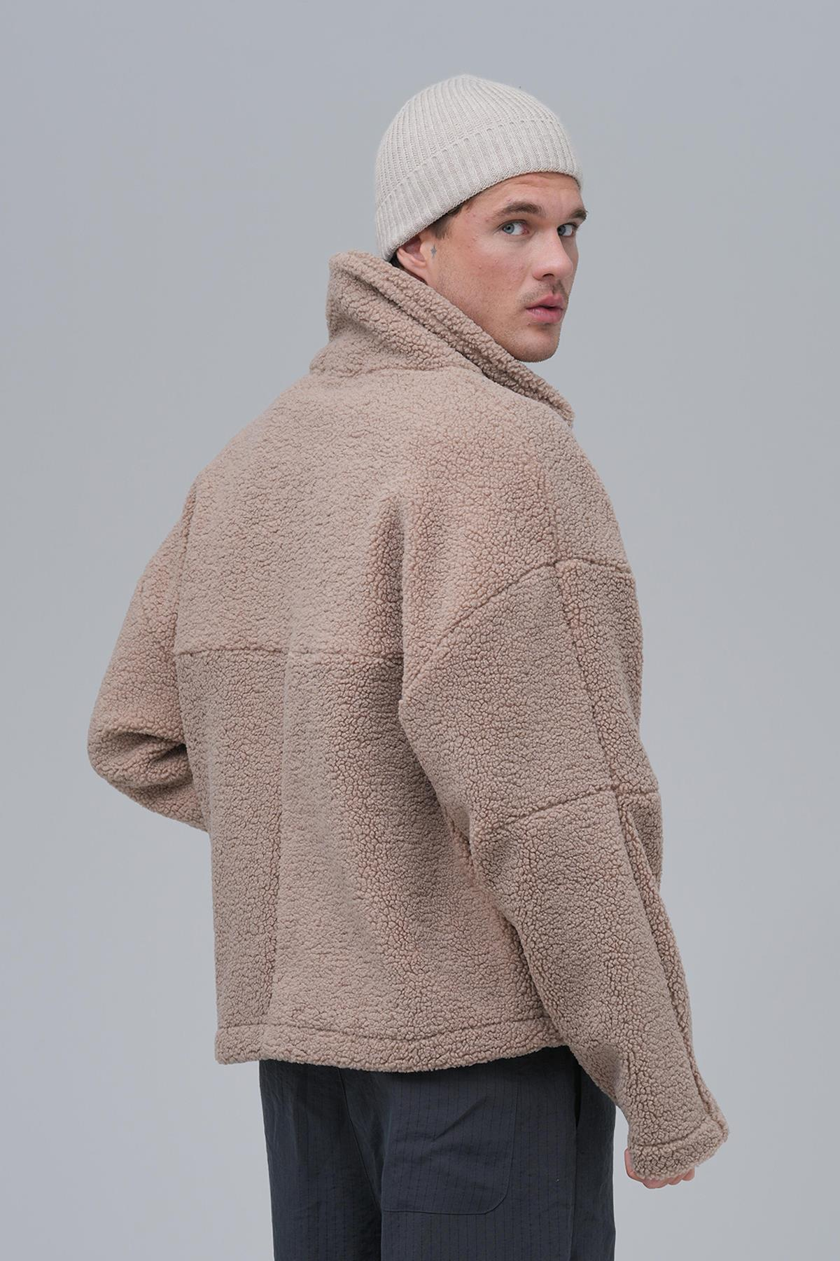 Classic Haven Oversize Welsoft Ceket Erkek Vizon