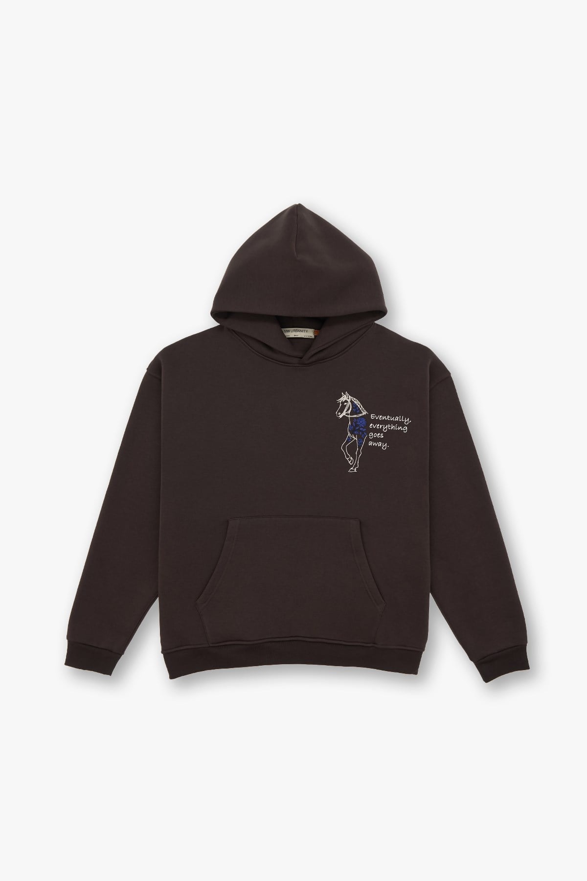 Design Story Fading Echoes Oversize Sweatshirt Erkek Kahverengi