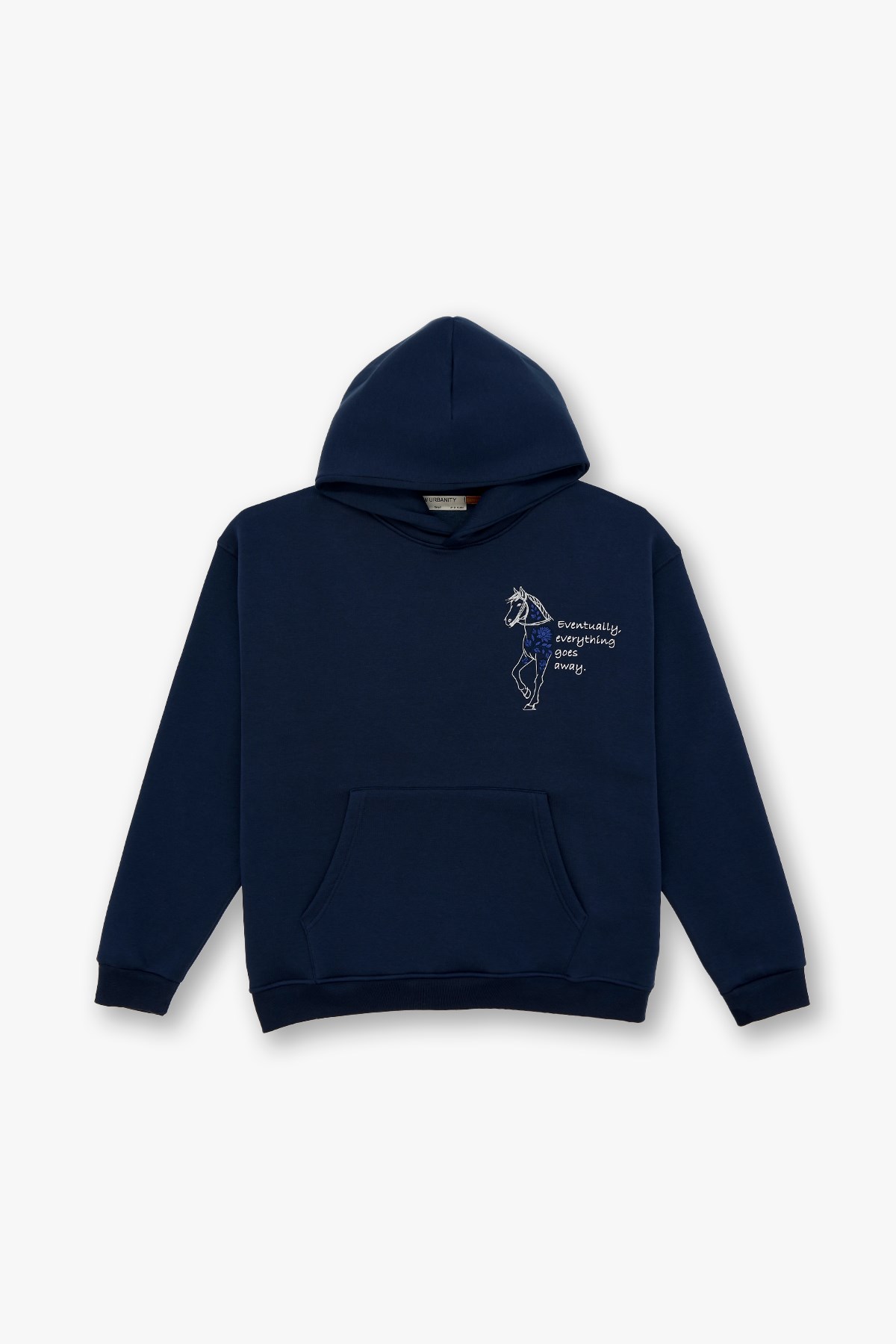 Design Story Fading Echoes Oversize Sweatshirt Erkek İndigo