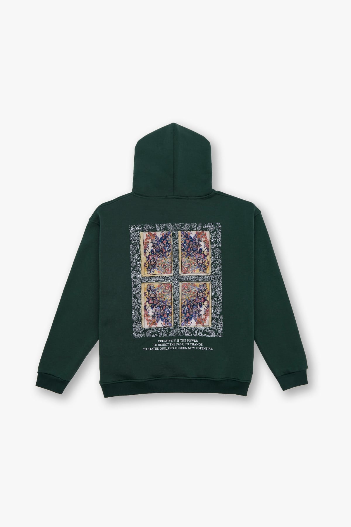 Endless Metamorphosis Oversize Sweatshirt Erkek Yeşil