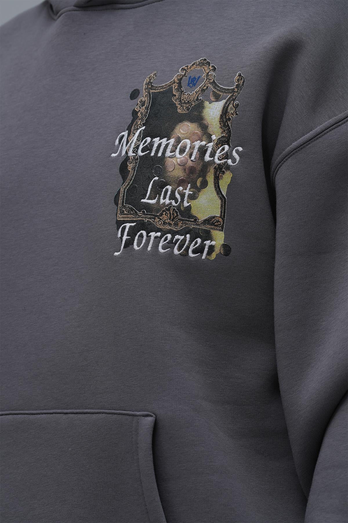 Eternal Frame Oversize Sweatshirt Erkek Füme