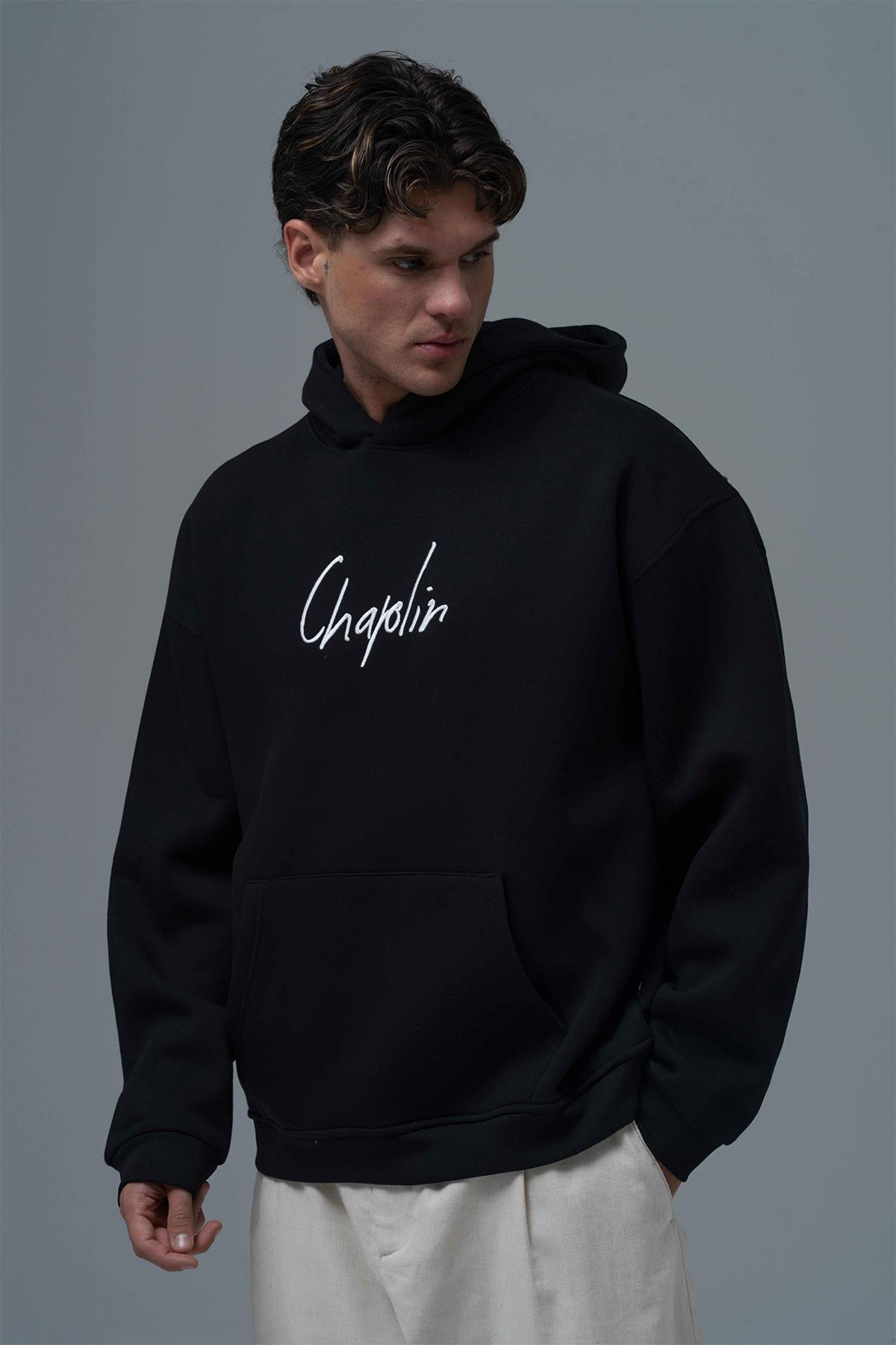 Frames of Laughter Oversize Sweatshirt Erkek Siyah