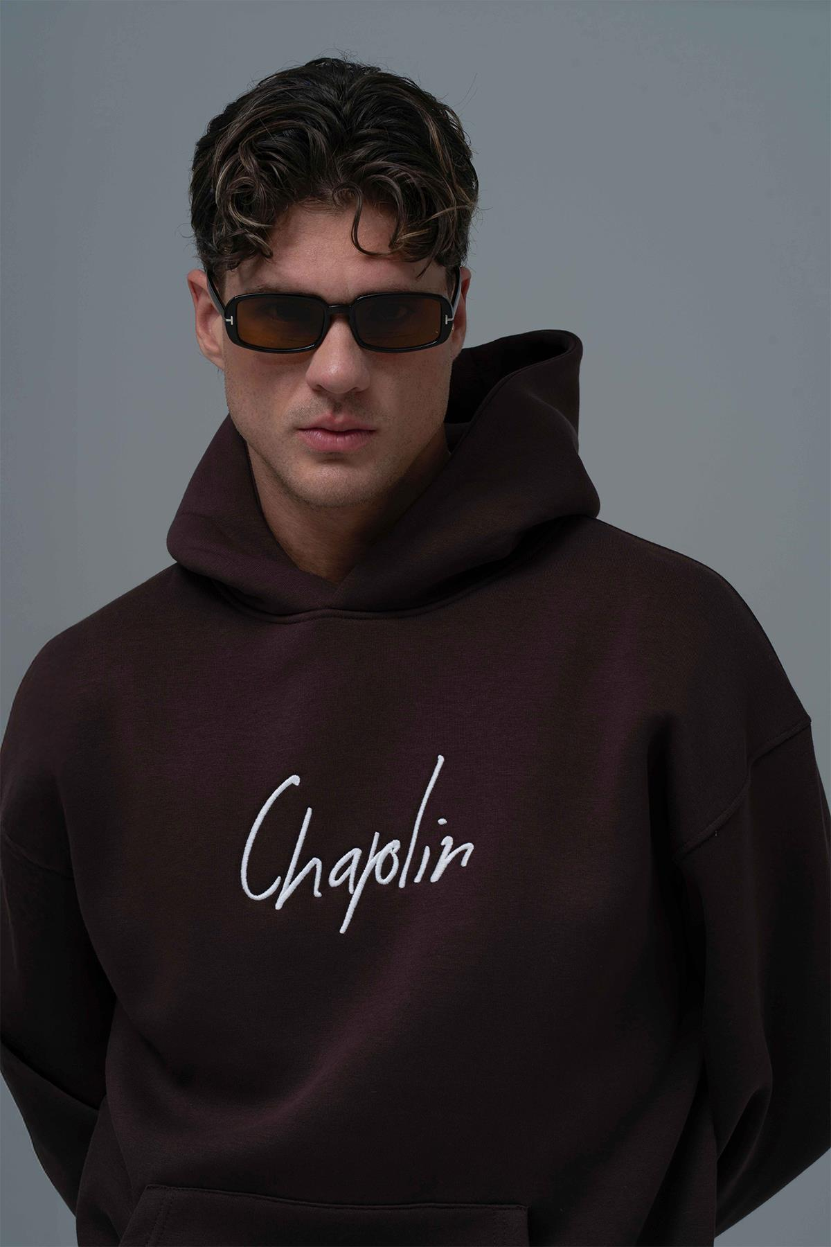 Frames of Laughter Oversize Sweatshirt Erkek Kahverengi