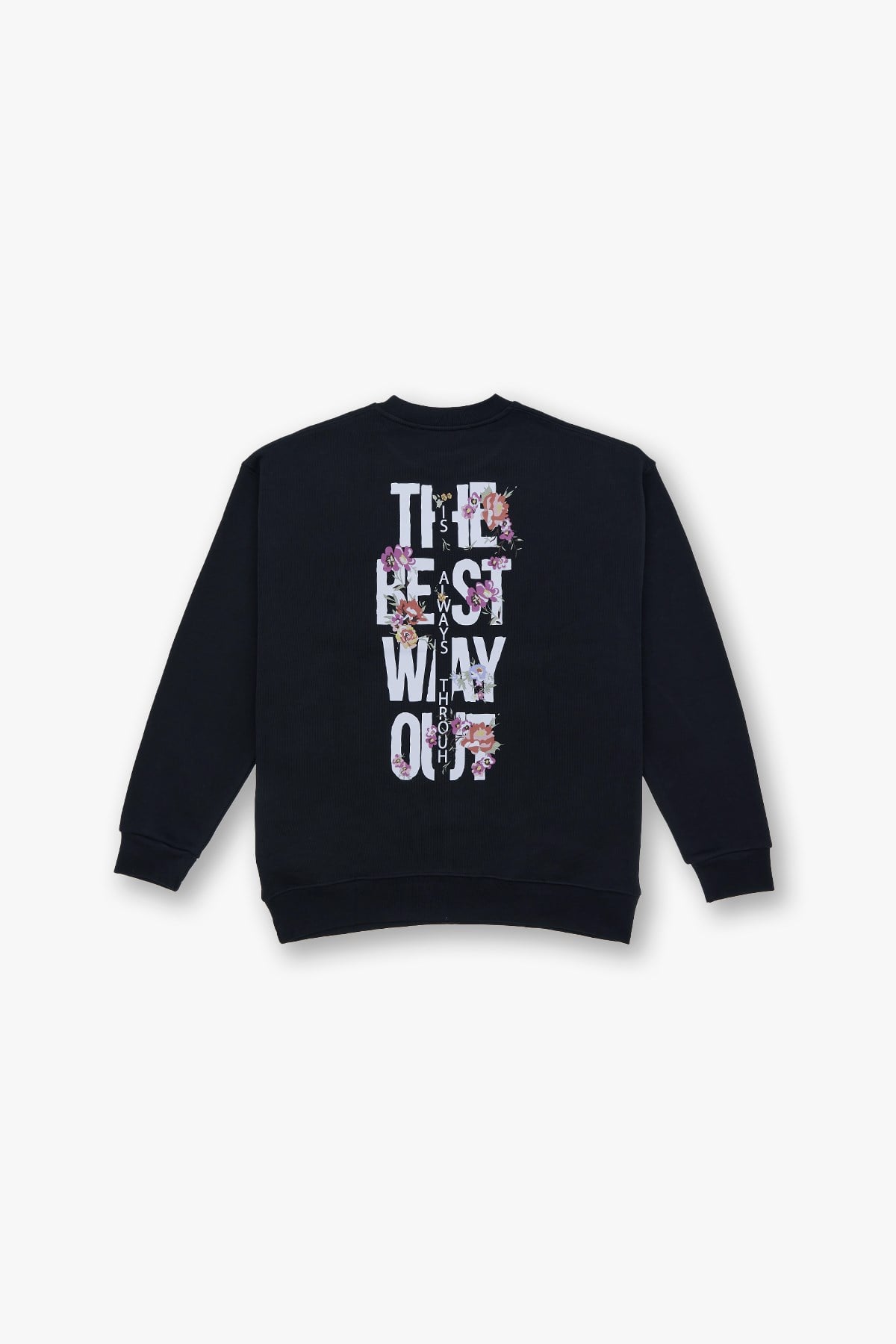 Freedom Theory Oversize Sweatshirt Erkek Siyah