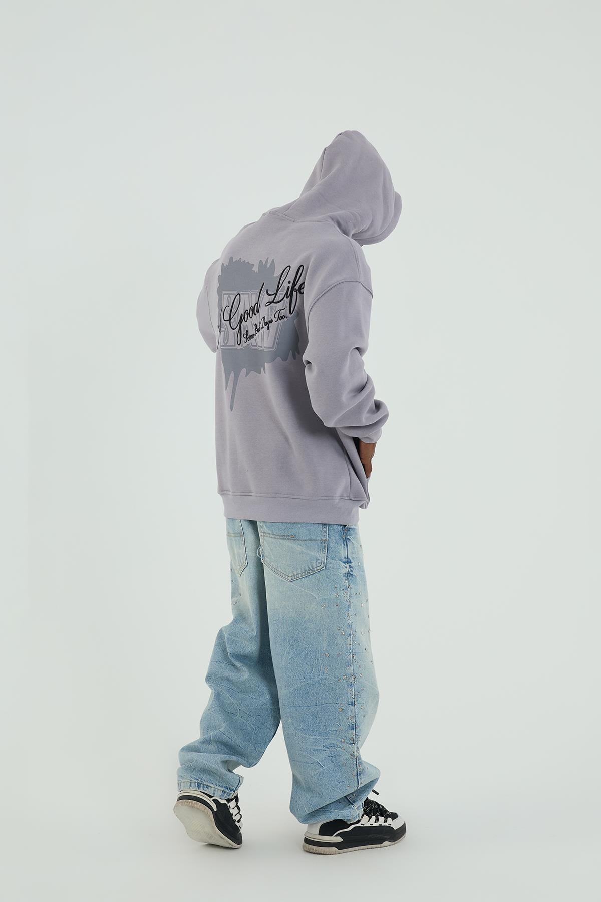 Goodlife Oversize Sweatshirt Erkek Gri