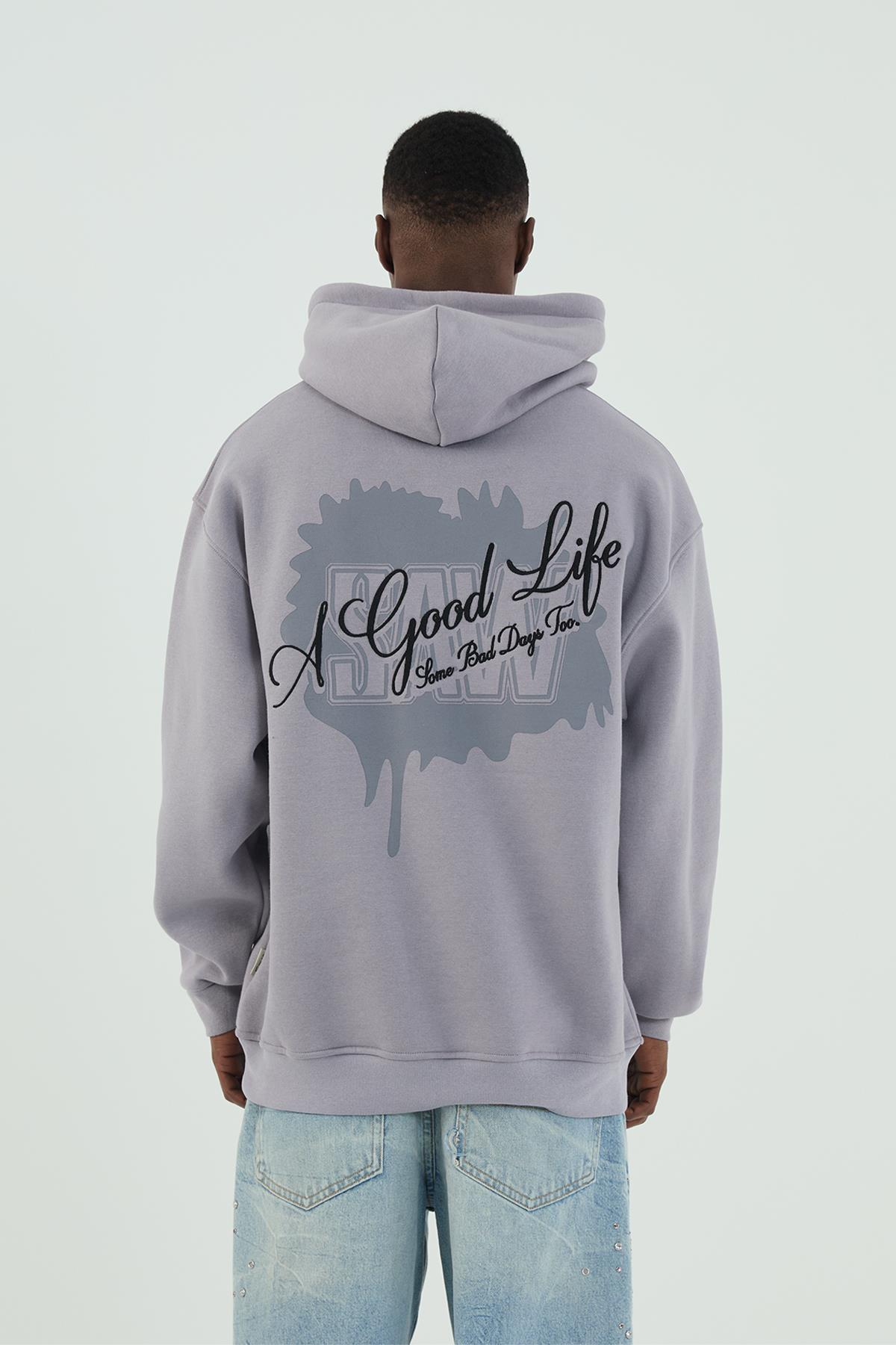 Goodlife Oversize Sweatshirt Erkek Gri