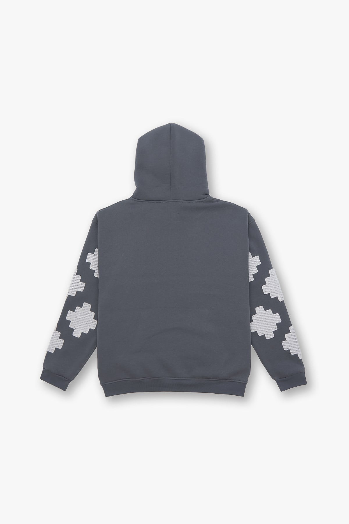 Heritage Geometry Oversize Sweatshirt Erkek Füme