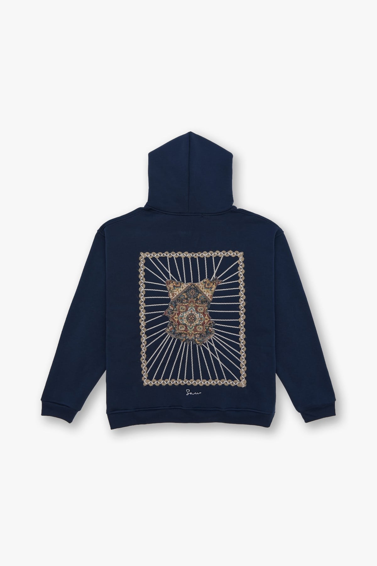 Heritage Threads Oversize Sweatshirt Erkek İndigo