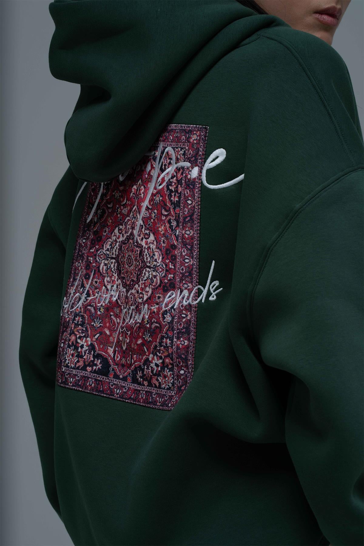 Hope Oversize Sweatshirt Kadın Yeşil