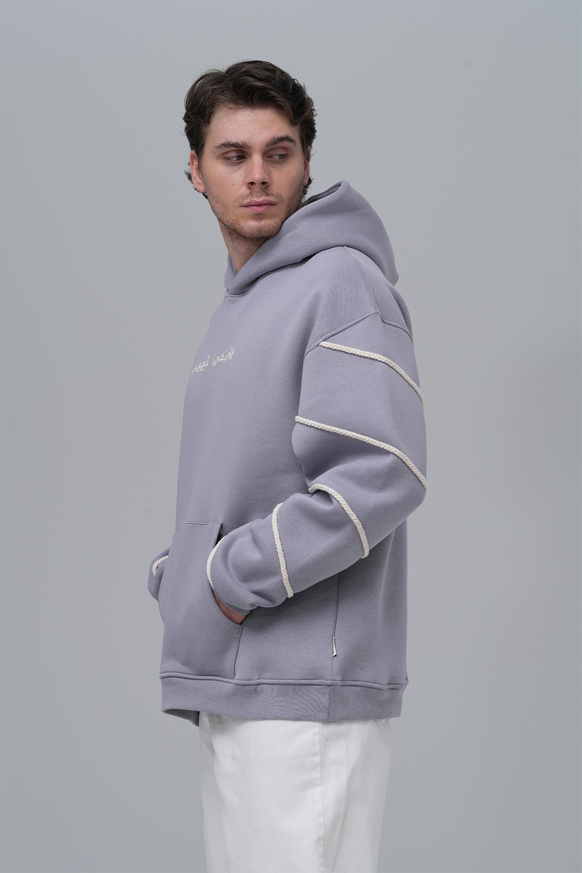 Inner Flow Oversize Sweatshirt Erkek Gri
