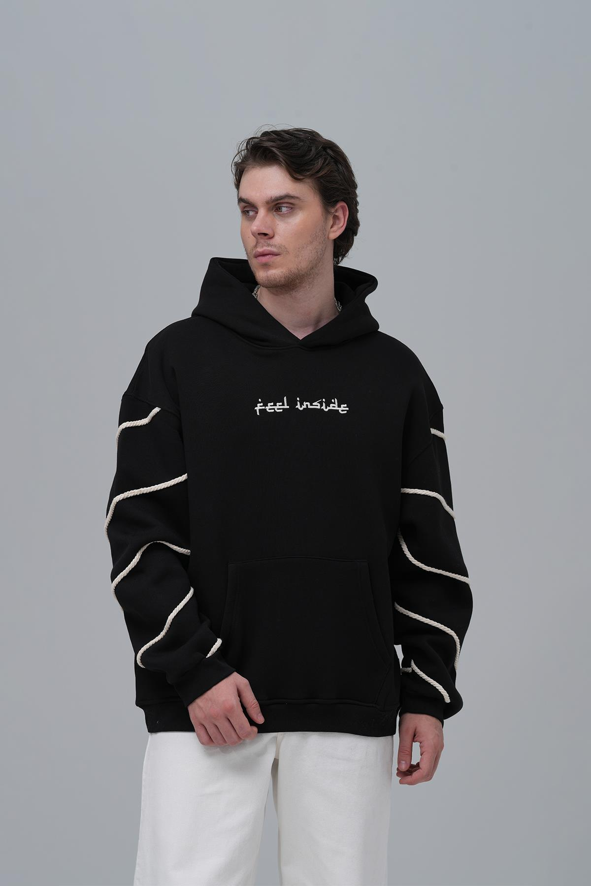 Inner Flow Oversize Sweatshirt Erkek Siyah