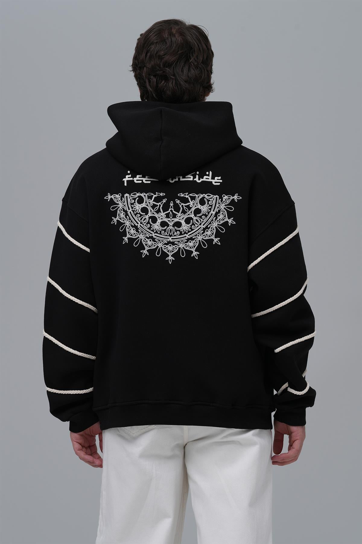 Inner Flow Oversize Sweatshirt Erkek Siyah
