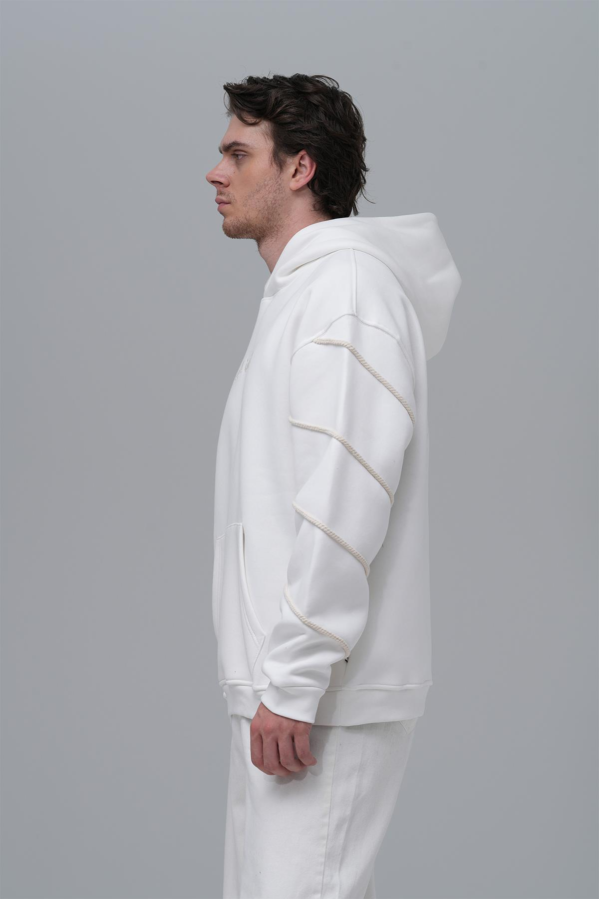 Inner Flow Oversize Sweatshirt Erkek Taş