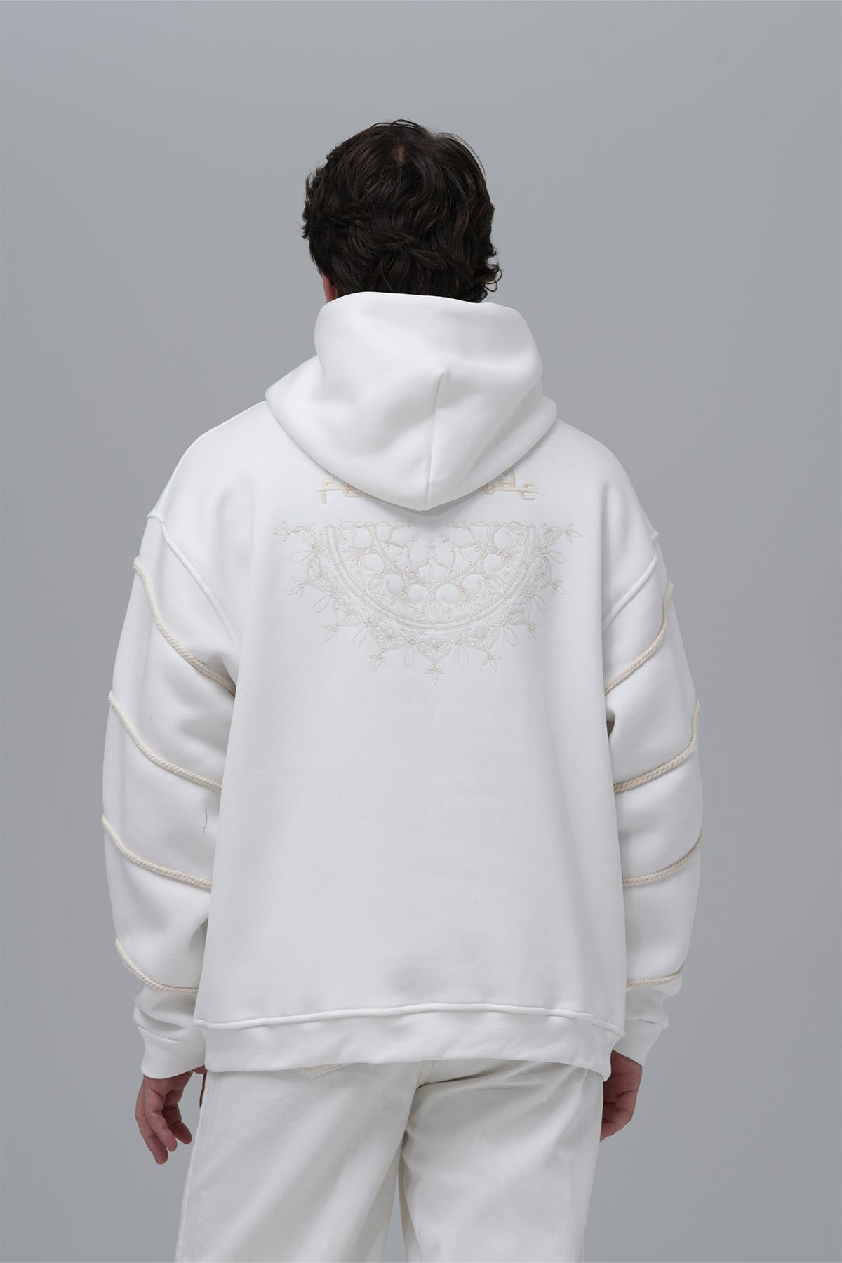 Inner Flow Oversize Sweatshirt Erkek Taş