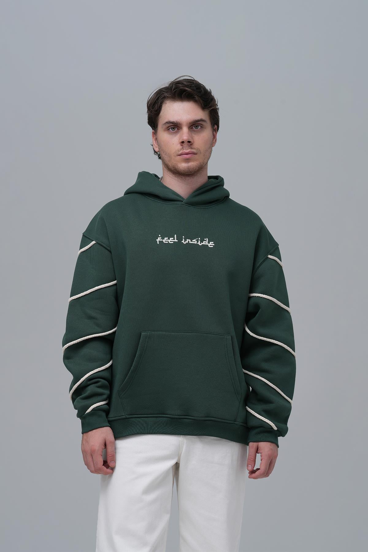 Inner Flow Oversize Sweatshirt Erkek Yeşil