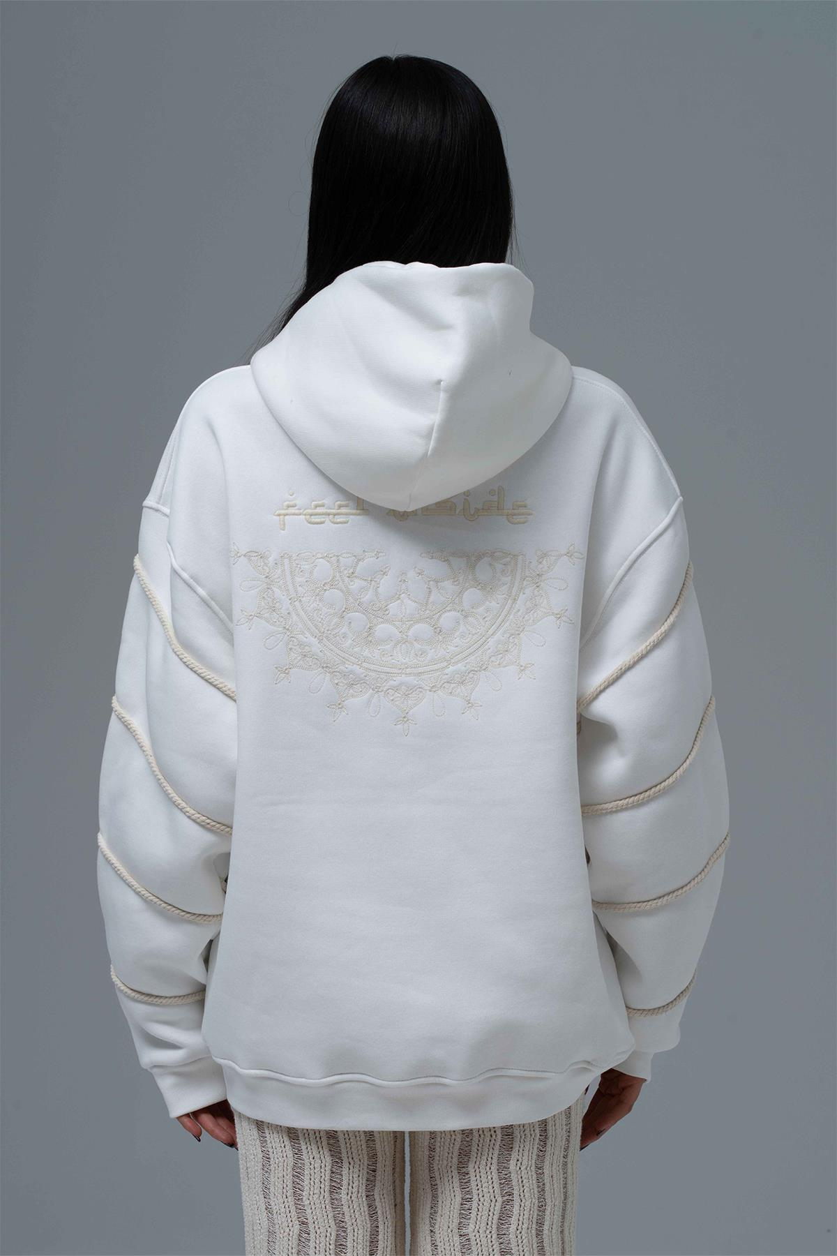 Inner Flow Oversize Sweatshirt Kadın Taş