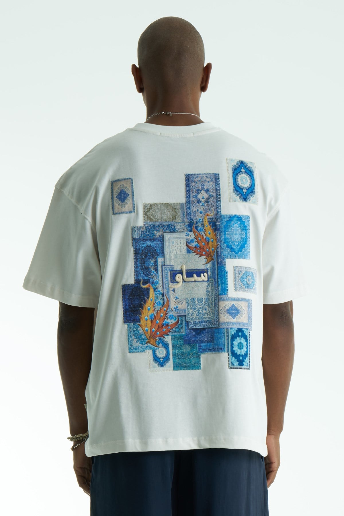 Iznik Oversize Erkek Tişört Ekru