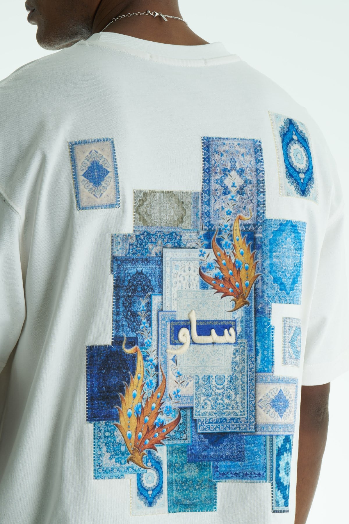 Iznik Oversize Erkek Tişört Ekru