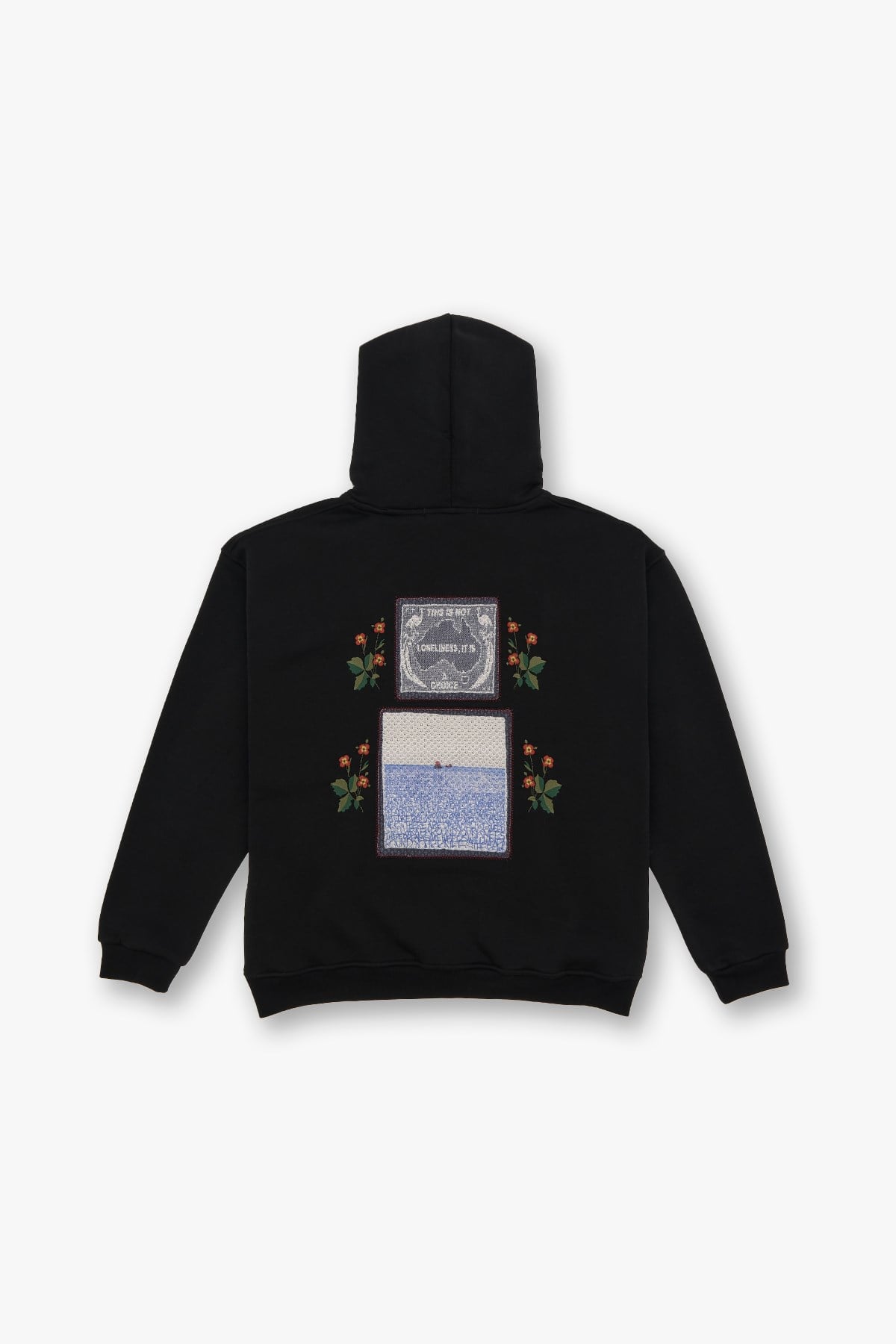 Loneliness Is a Choice Oversize Sweatshirt Kadın Siyah