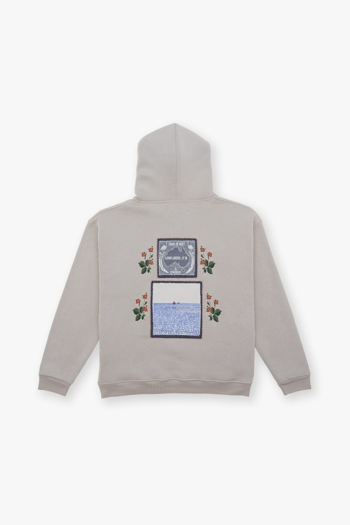 Loneliness Is a Choice Oversize Sweatshirt Erkek Stone