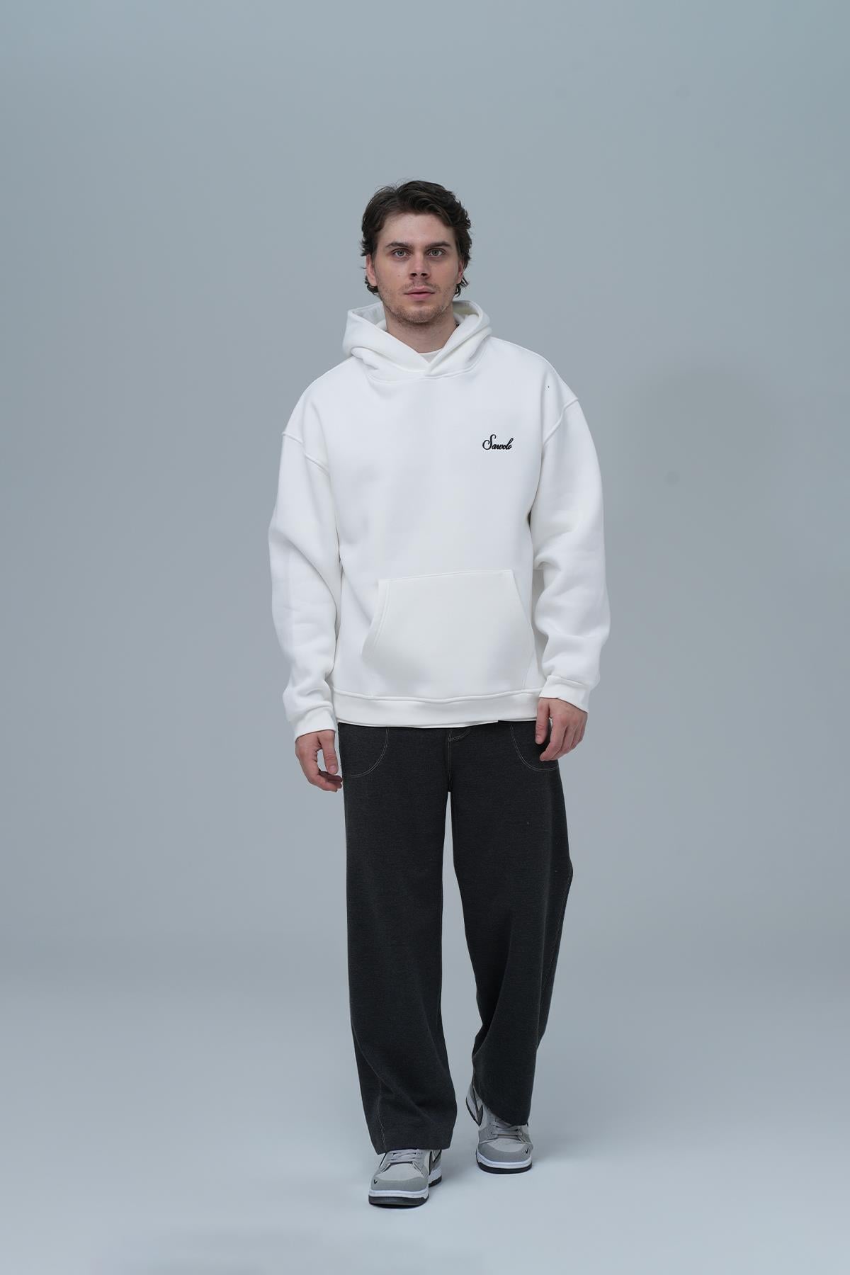 Loneliness Is a Choice Oversize Sweatshirt Erkek Taş