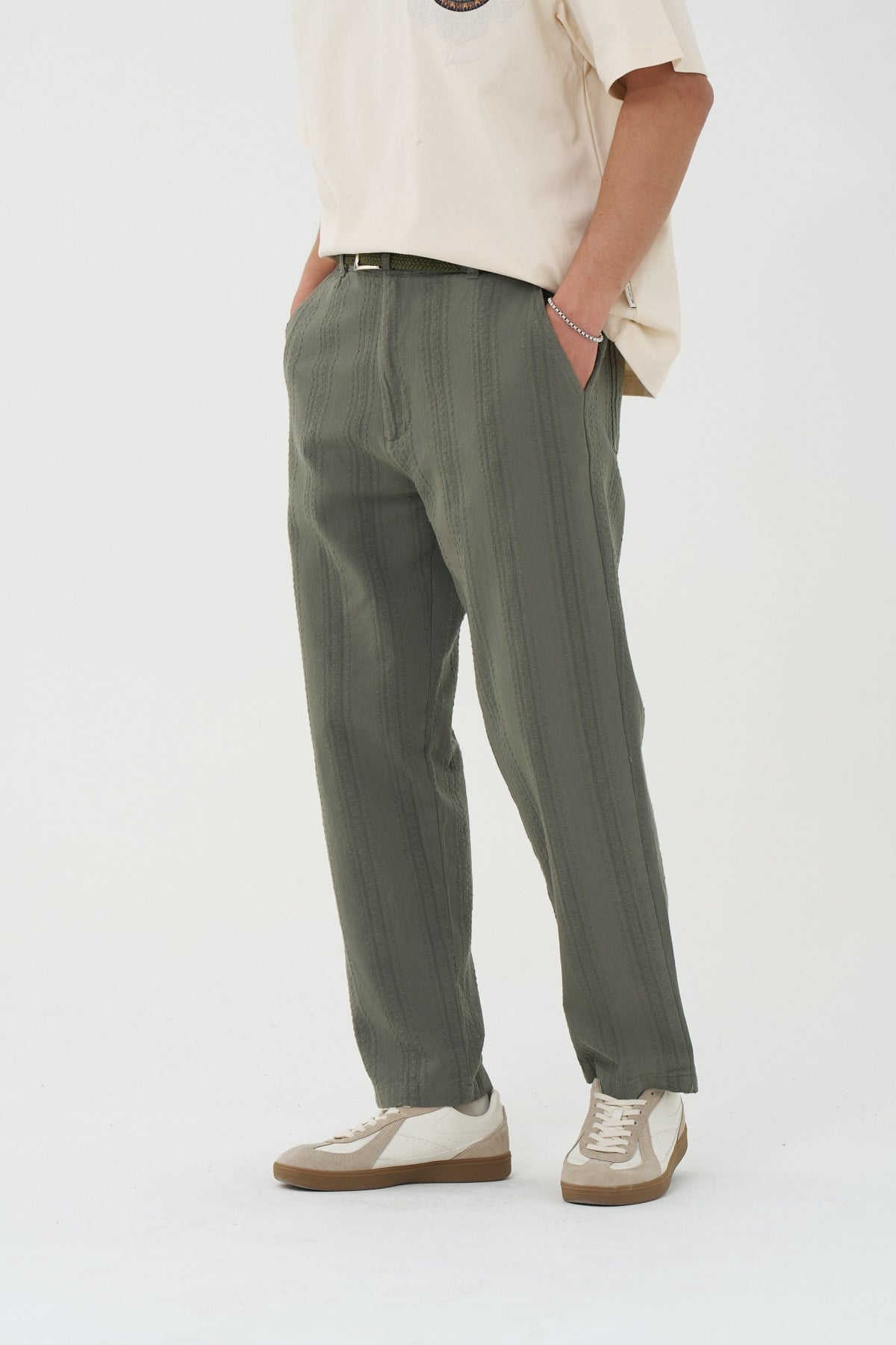 Loomline Relaxed Fit Erkek Pantolon Haki