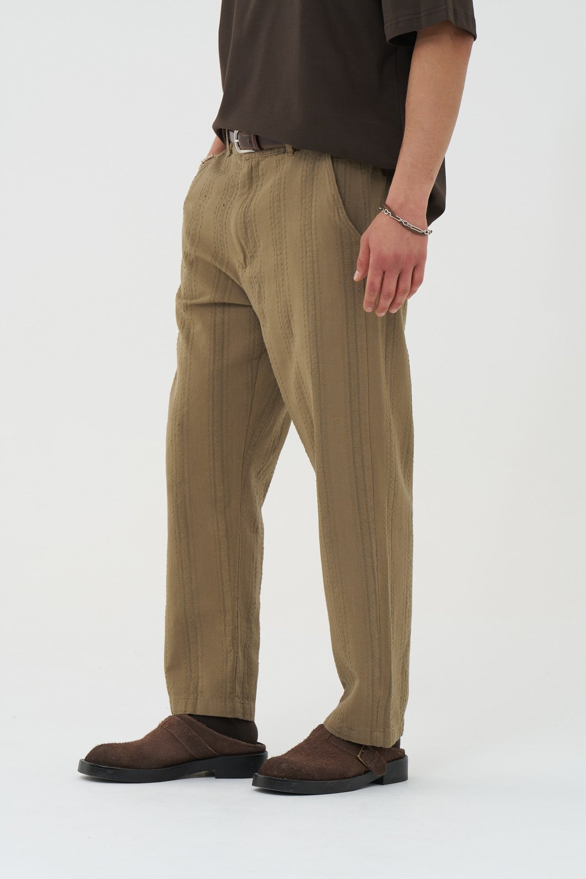 Loomline Relaxed Fit Erkek Pantolon Vizon