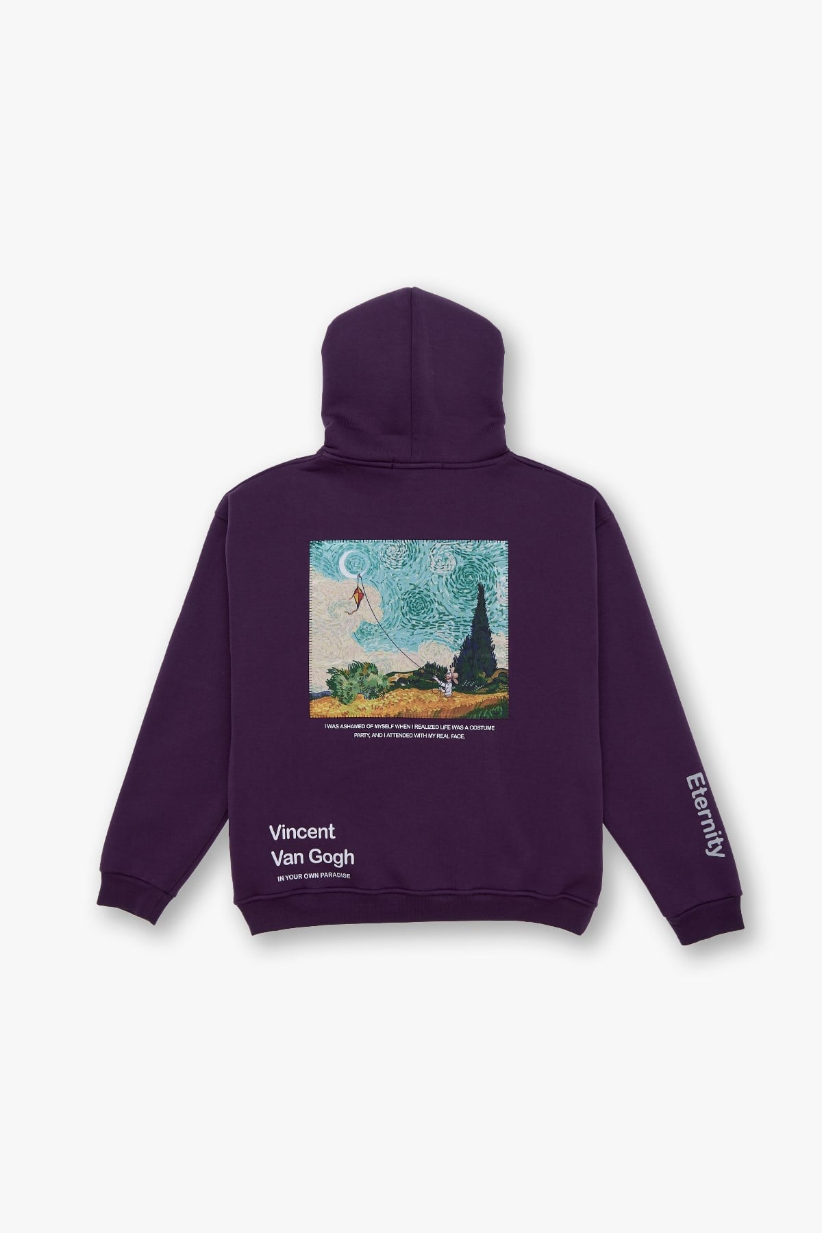 Paradise Within Oversize Sweatshirt Erkek Mor