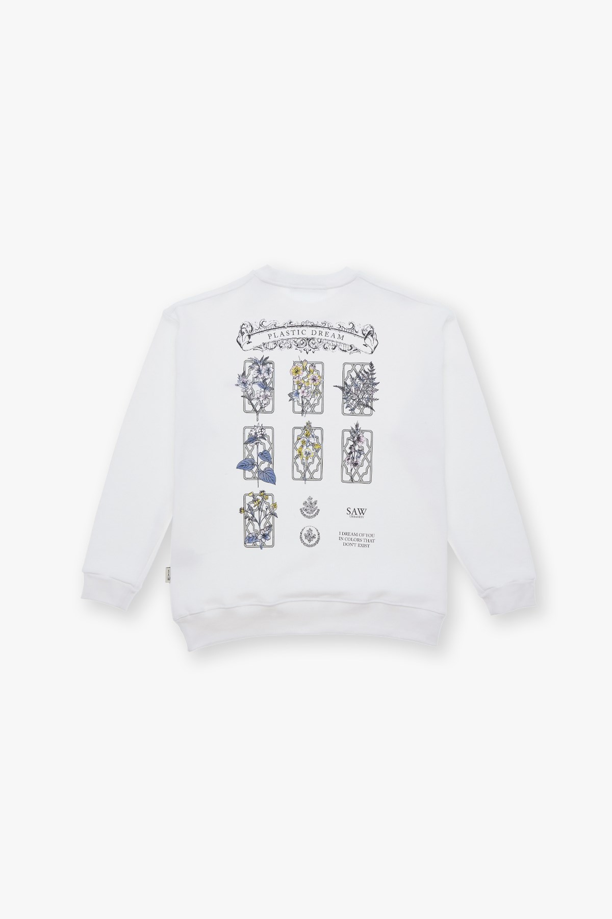 Plastic Dream Oversize Sweatshirt Kadın Ekru
