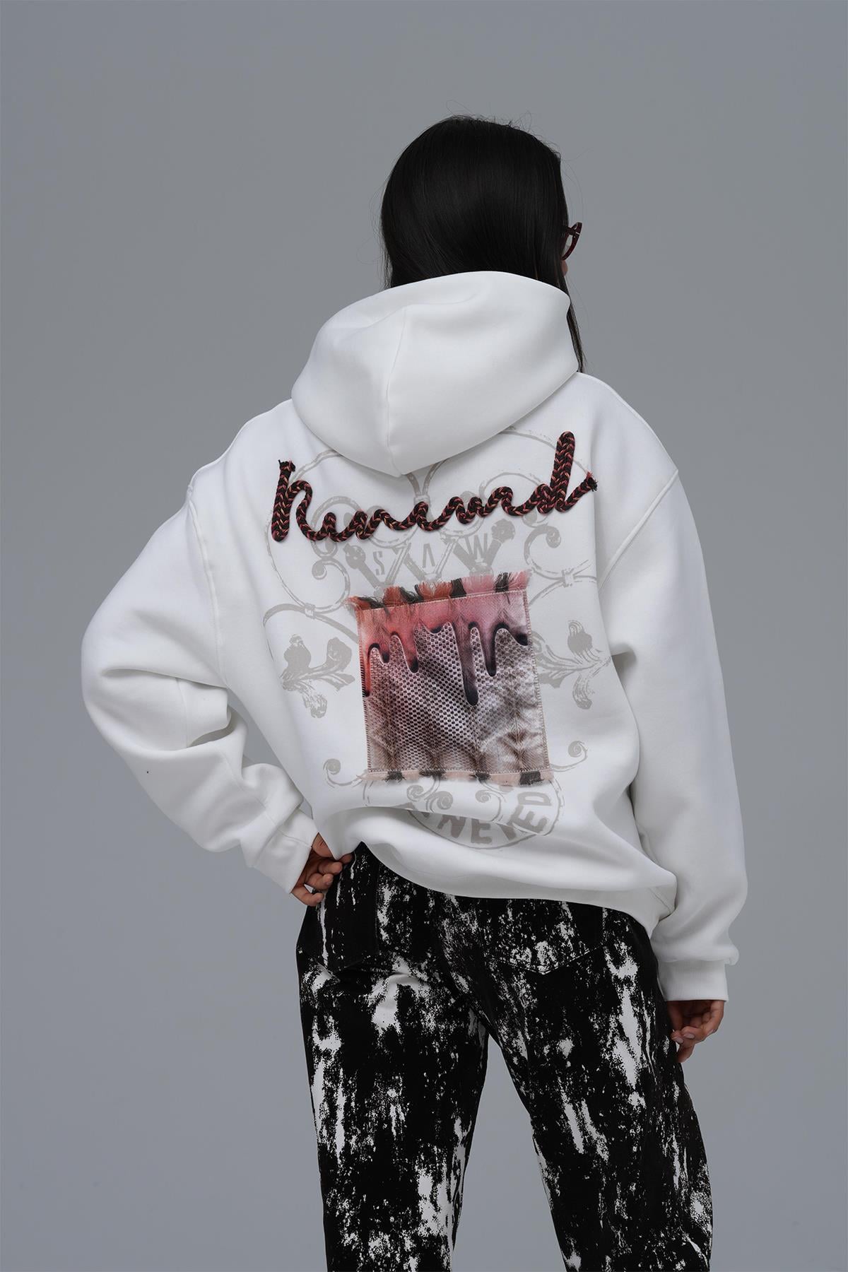 Renewed Flow Oversize Sweatshirt Kadın Ekru