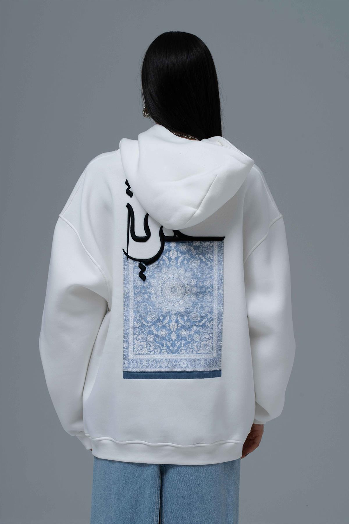Roots & Freedom Oversize Sweatshirt Kadın Taş