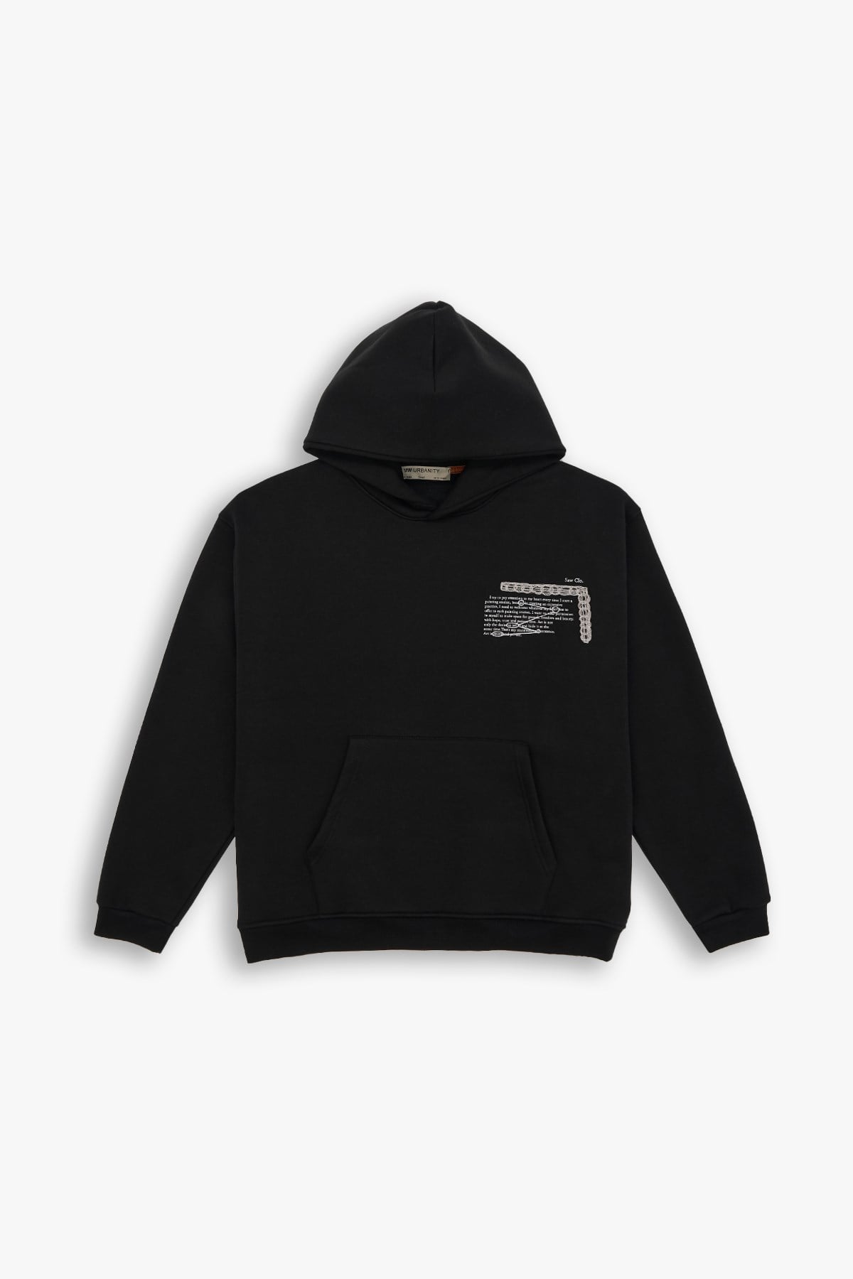 Sacred Geometry Oversize Sweatshirt Erkek Siyah