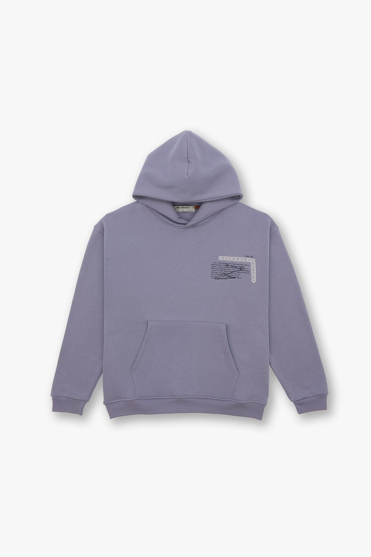 Sacred Geometry Oversize Sweatshirt Erkek Gri