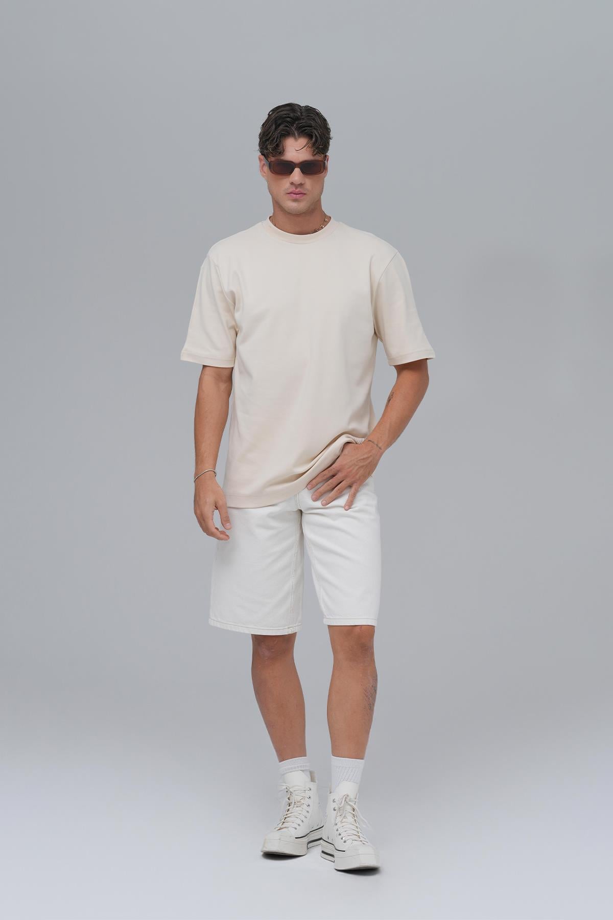 SAW Club Basic Regular Fit Tişört Erkek Stone