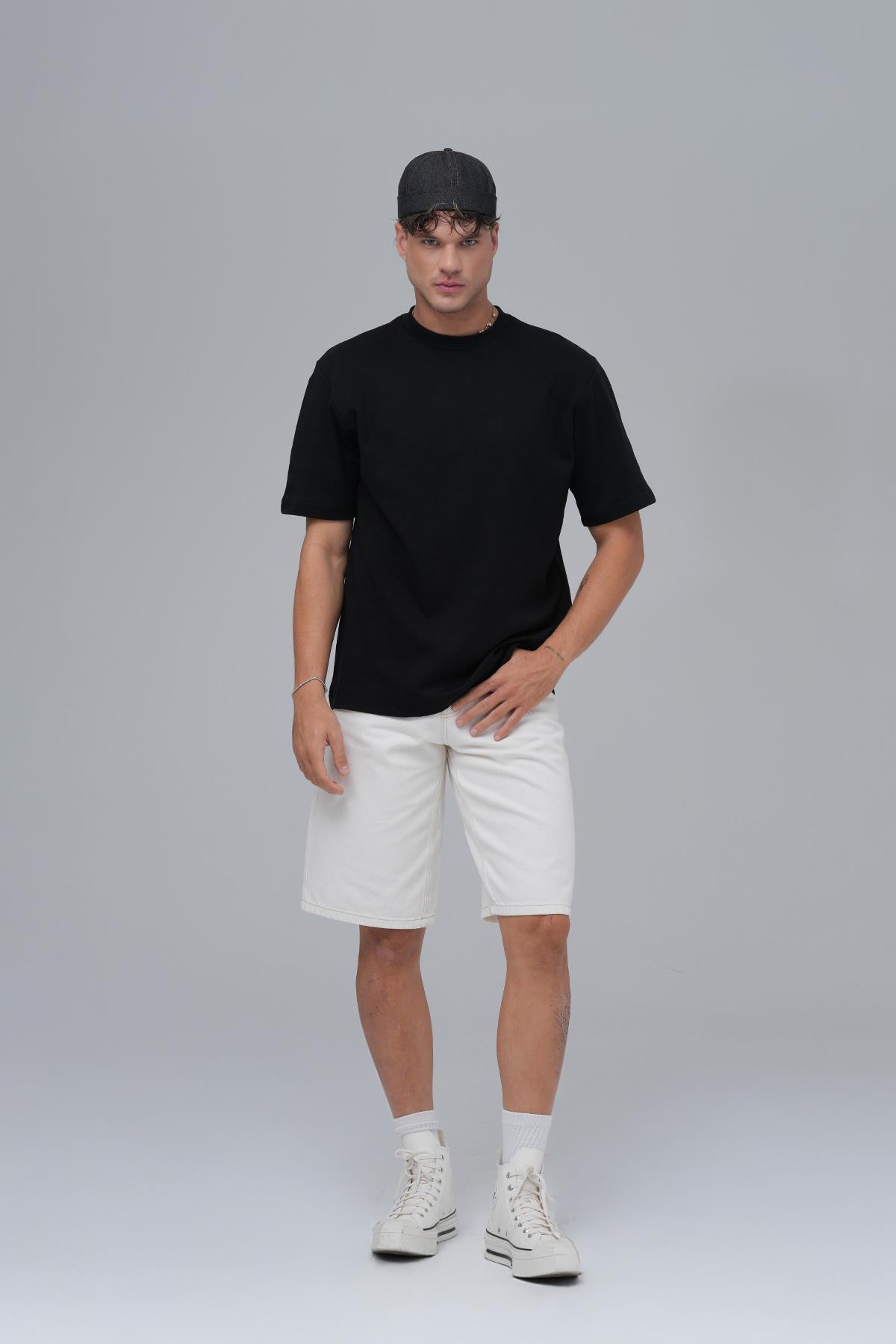 SAW Club Basic Regular Fit Tişört Erkek Siyah