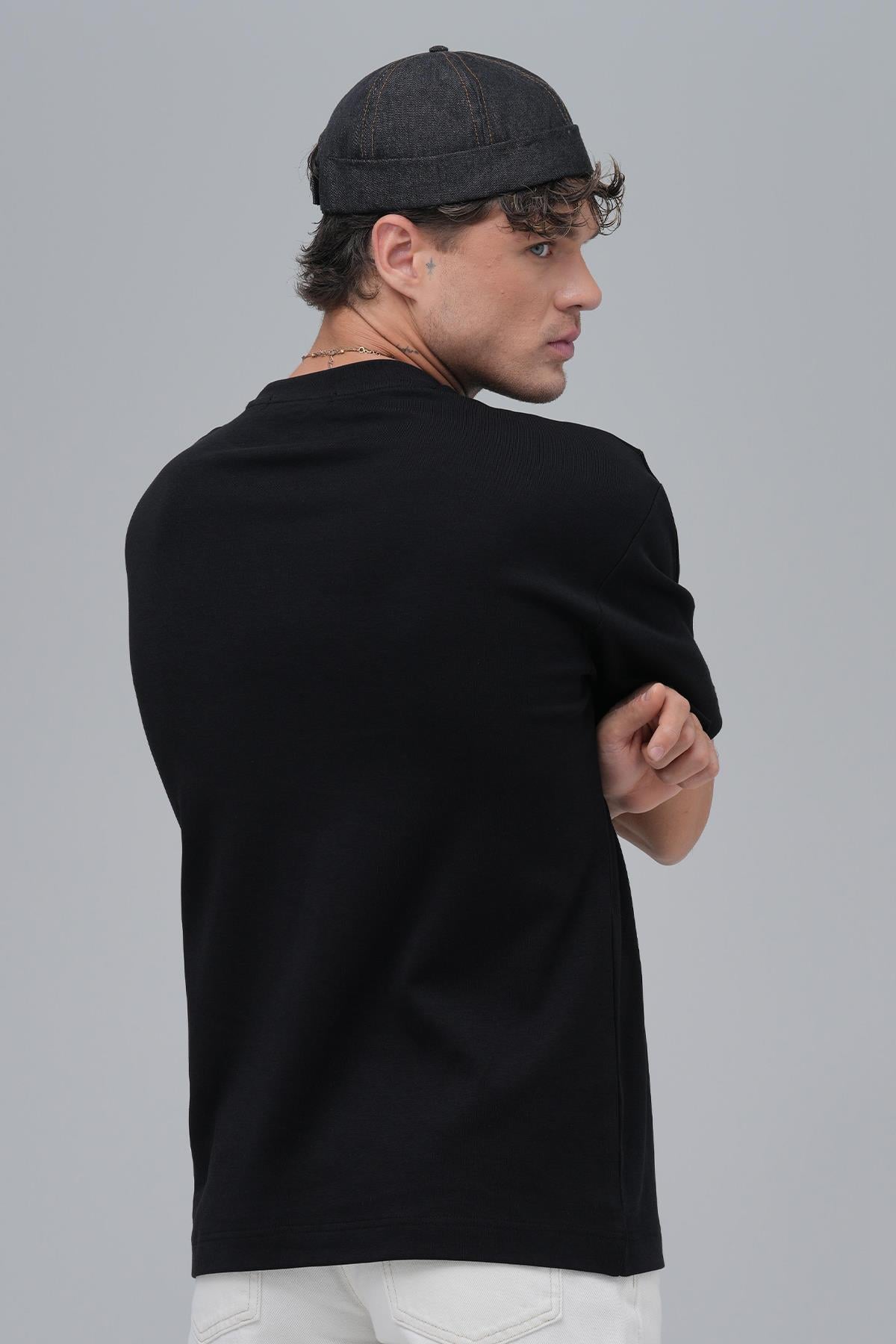 SAW Club Basic Regular Fit Tişört Erkek Siyah