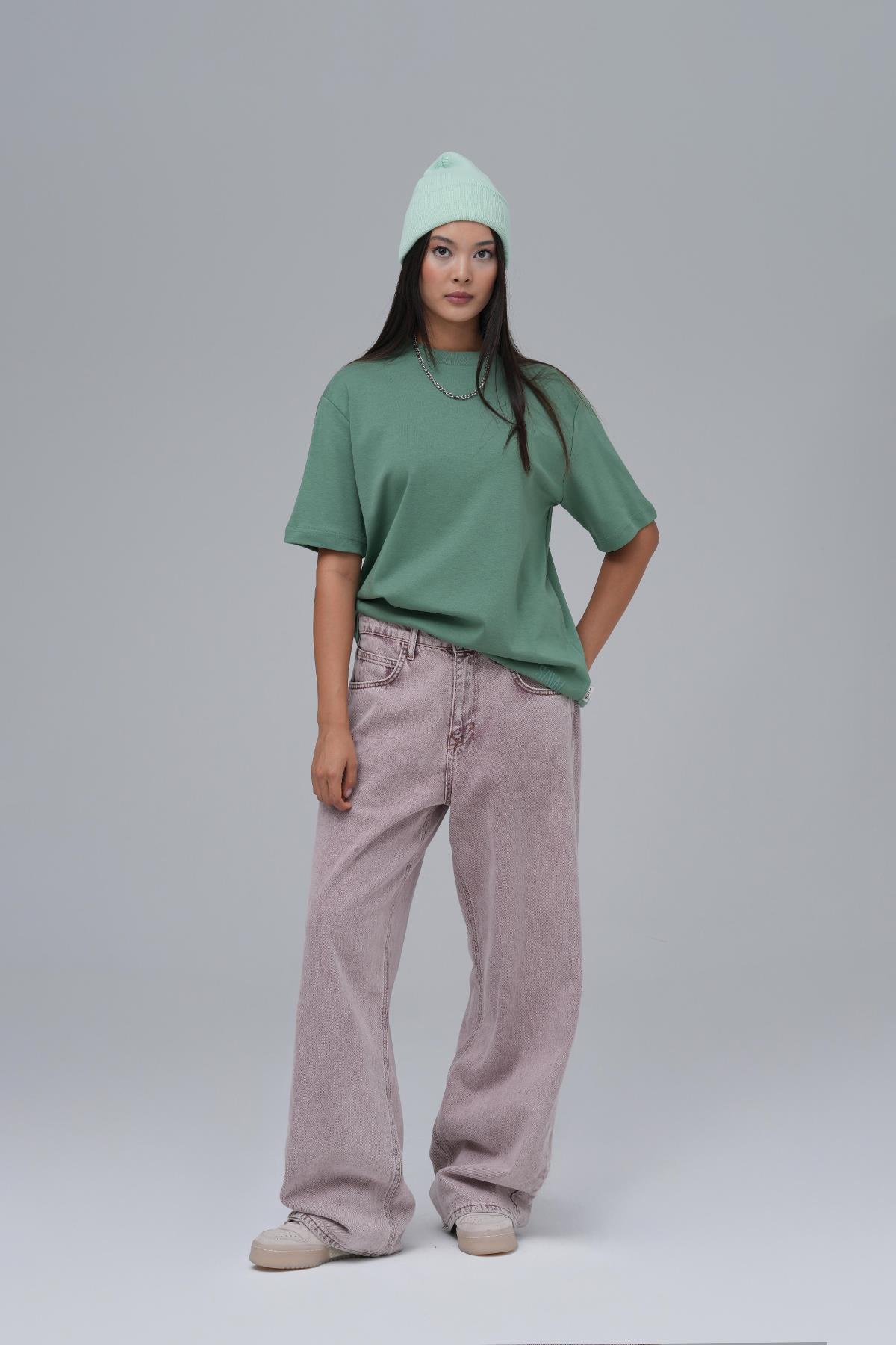 SAW Club Basic Regular Fit Tişört Kadın Yeşil