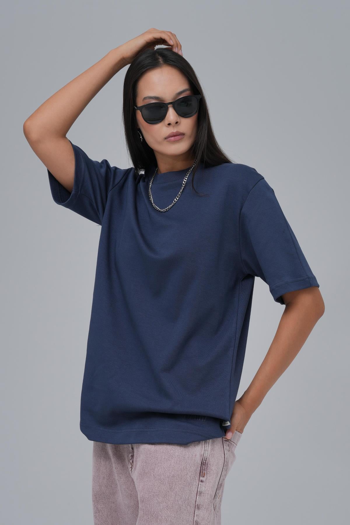 SAW Club Basic Regular Fit Tişört Kadın Lacivert