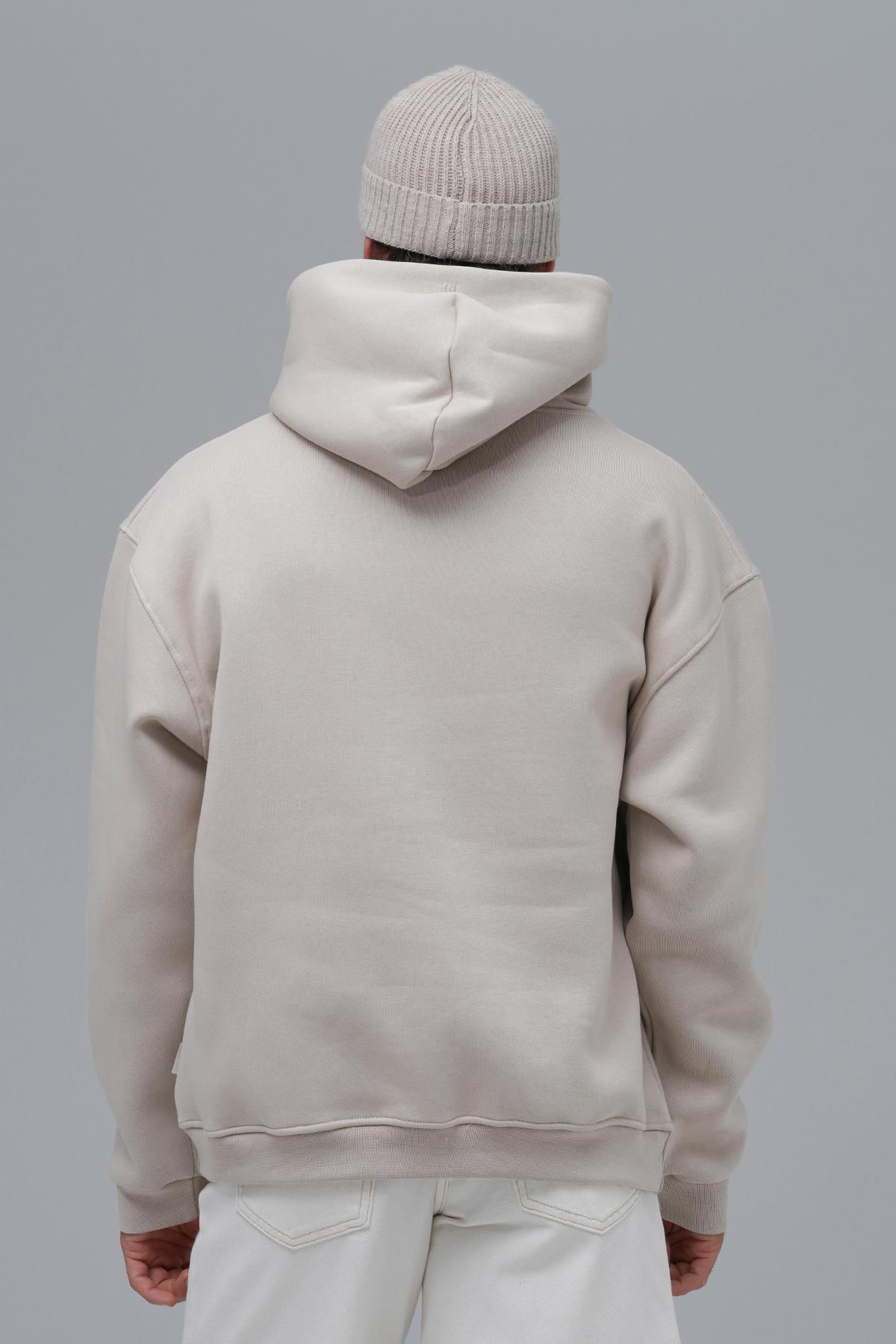 SAW Club Oversize Sweatshirt Erkek Stone