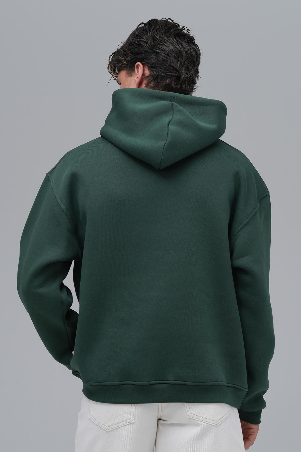 SAW Club Oversize Sweatshirt Erkek Yeşil