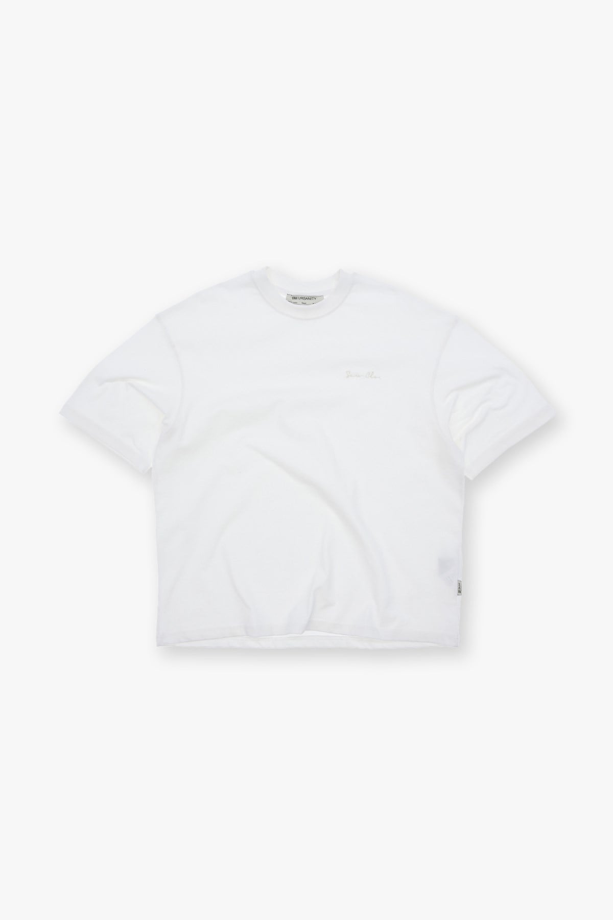 SAW Club Super Oversized Basic Tişört Erkek Ekru