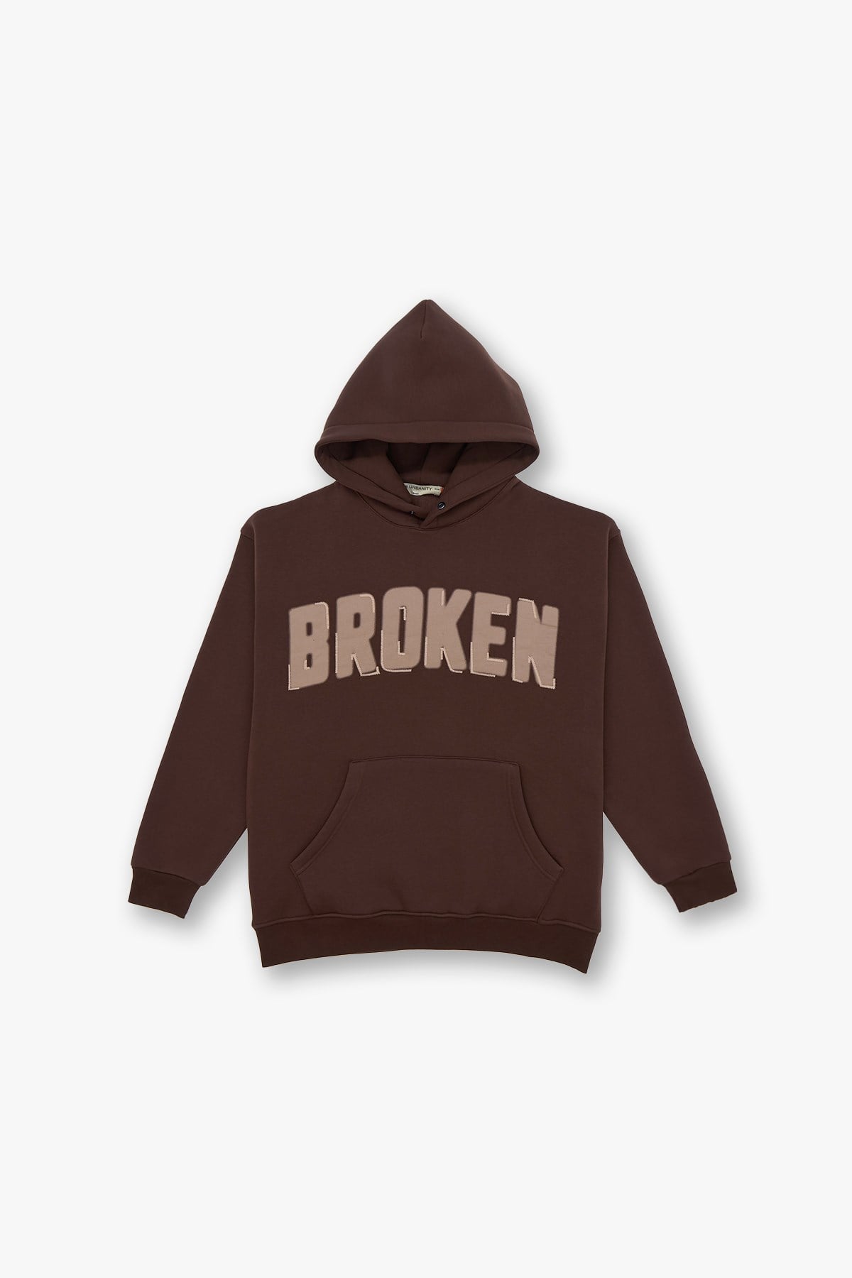 Scars & Power Oversize Sweatshirt Erkek Kahverengi