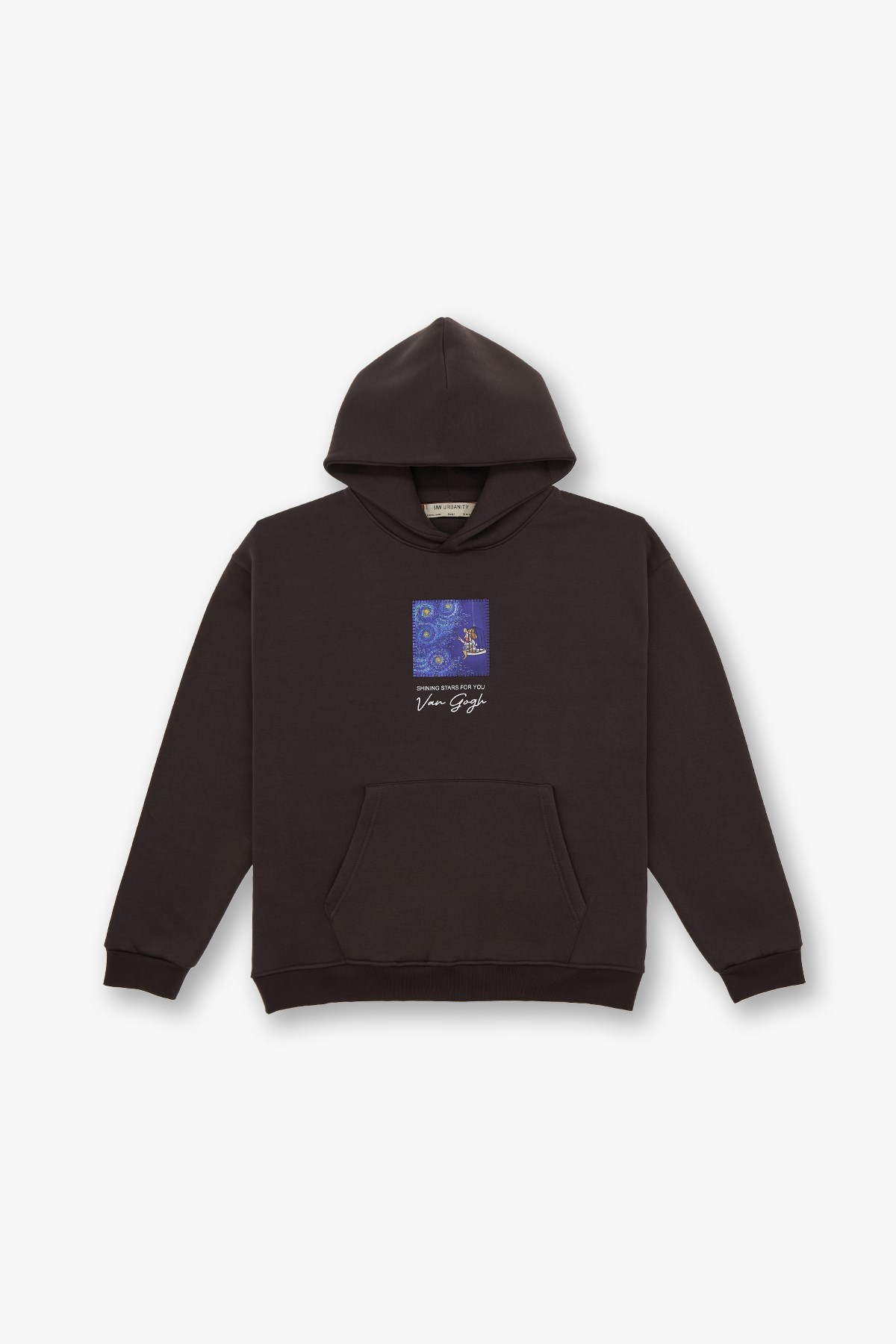 Shining Stars Oversize Sweatshirt Kadın Kahverengi