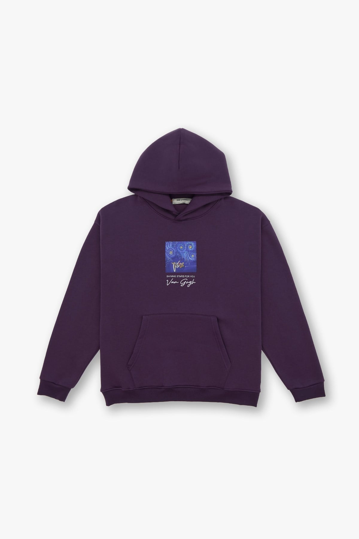 Shining Stars Oversize Sweatshirt Kadın Mor