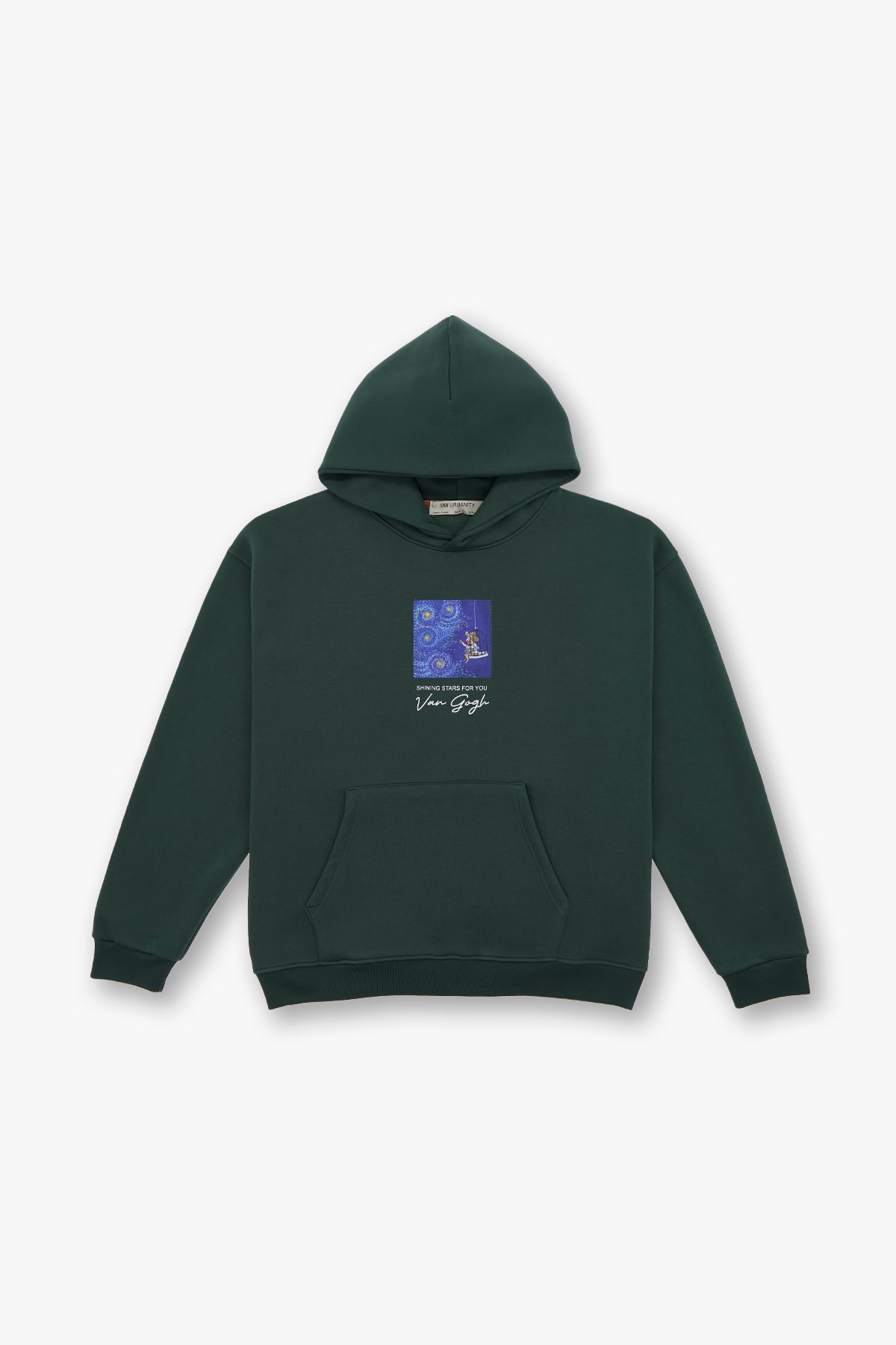Shining Stars Oversize Sweatshirt Kadın Yeşil