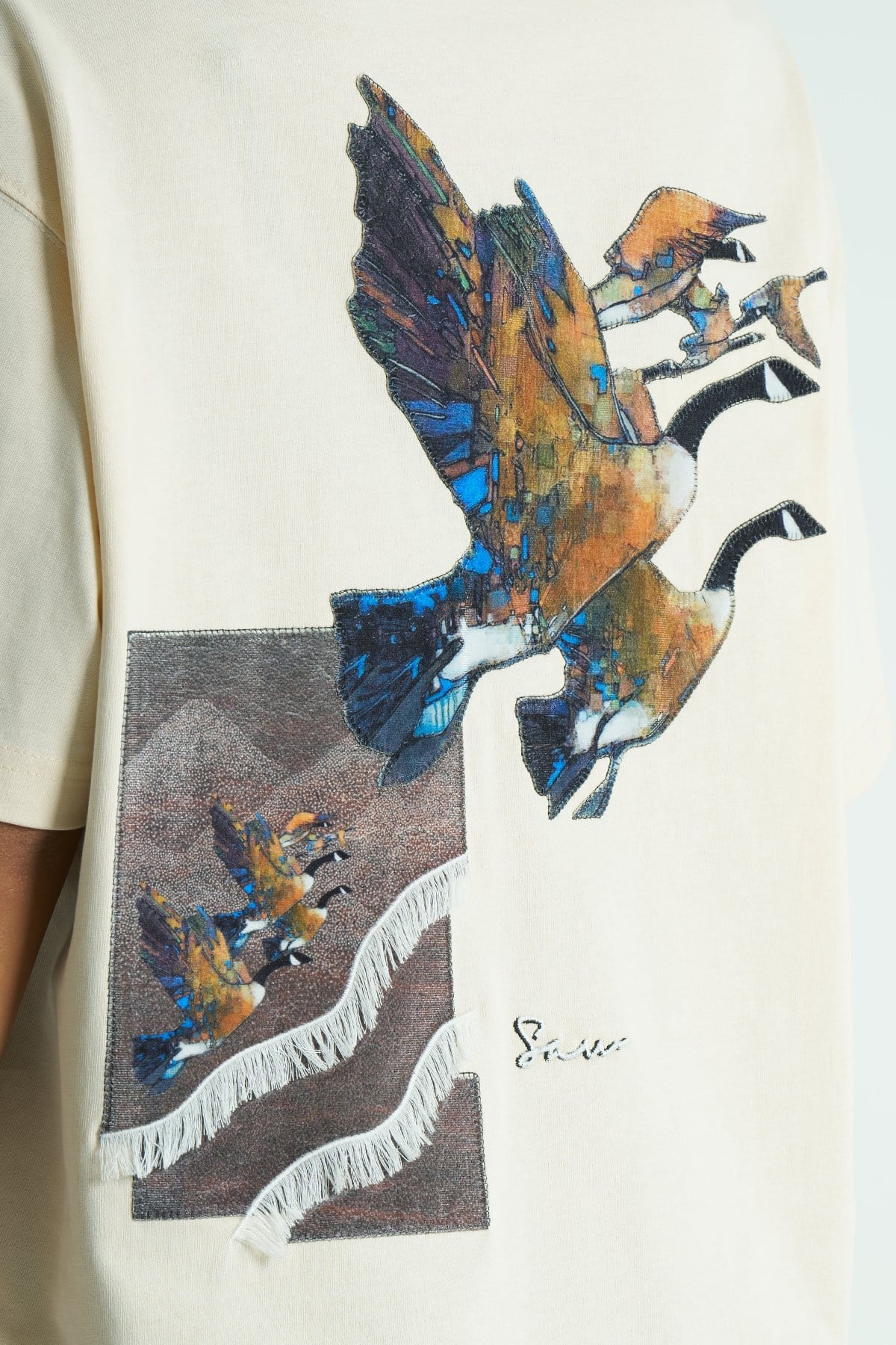 Soar Oversize Kadın Tişört Stone