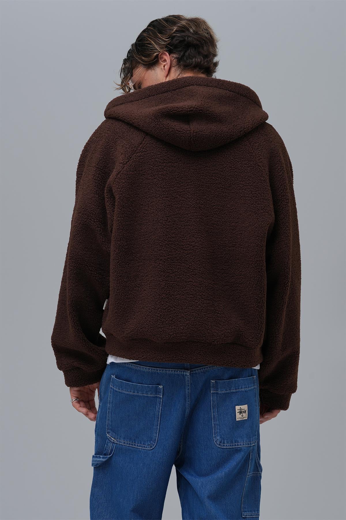 Soft Haven Oversize Welsoft Sweatshirt Erkek Kahverengi
