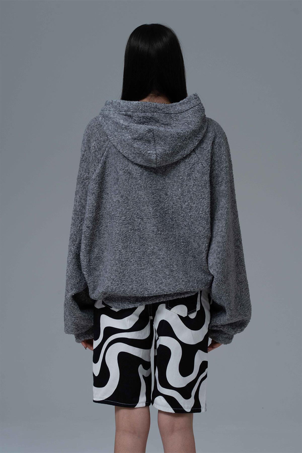 Soft Haven Oversize Welsoft Sweatshirt Kadın Gri