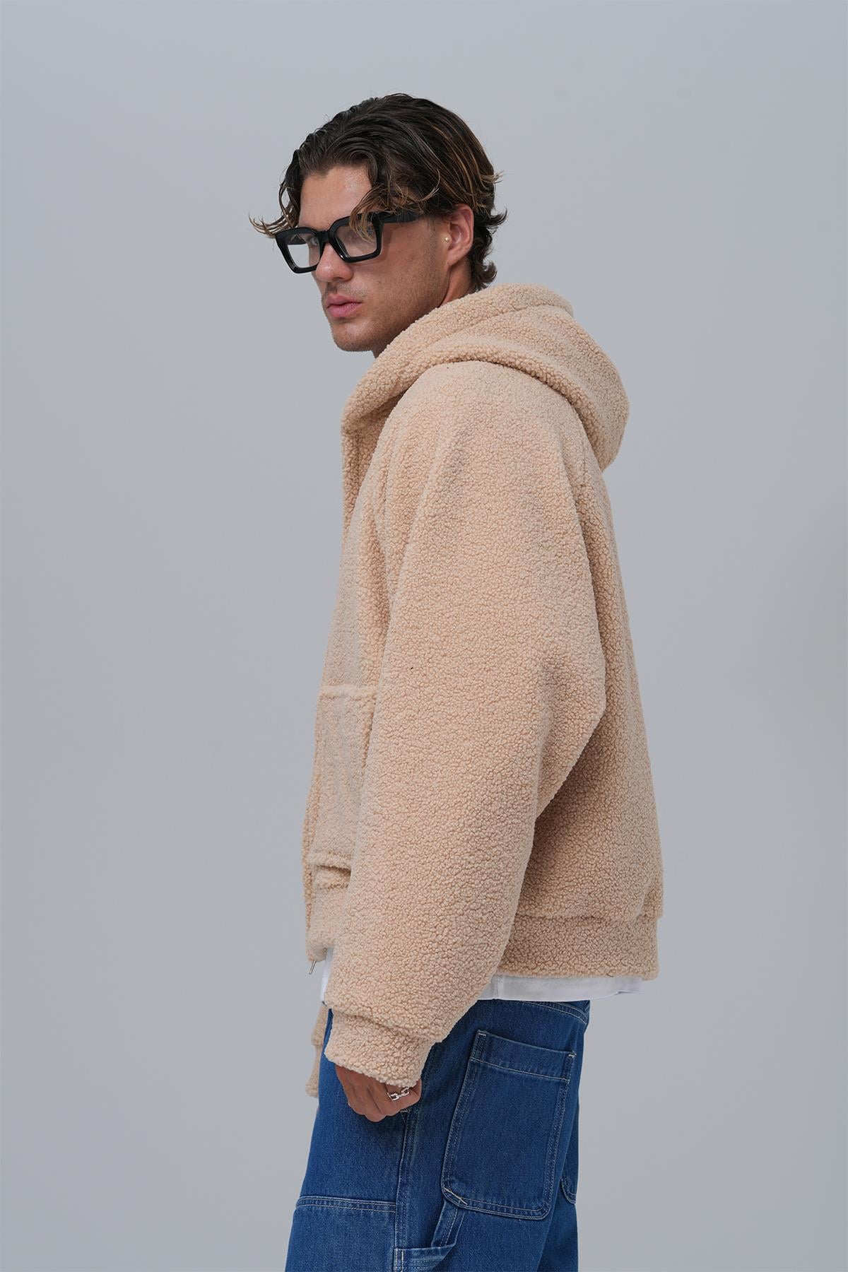 Soft Haven Oversize Welsoft Sweatshirt Erkek Bej